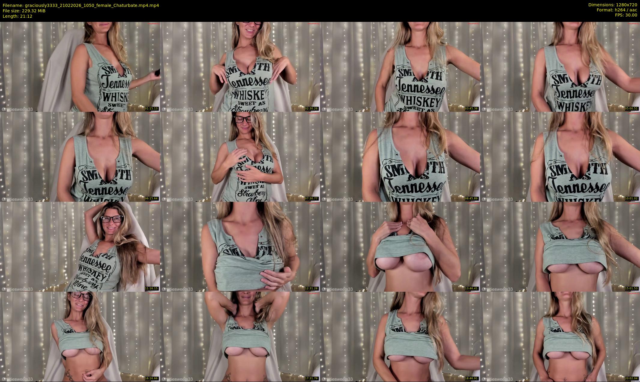 graciously3333 — 22 minute Chaturbate female cam show recording, 720p, Feb 21, 2026