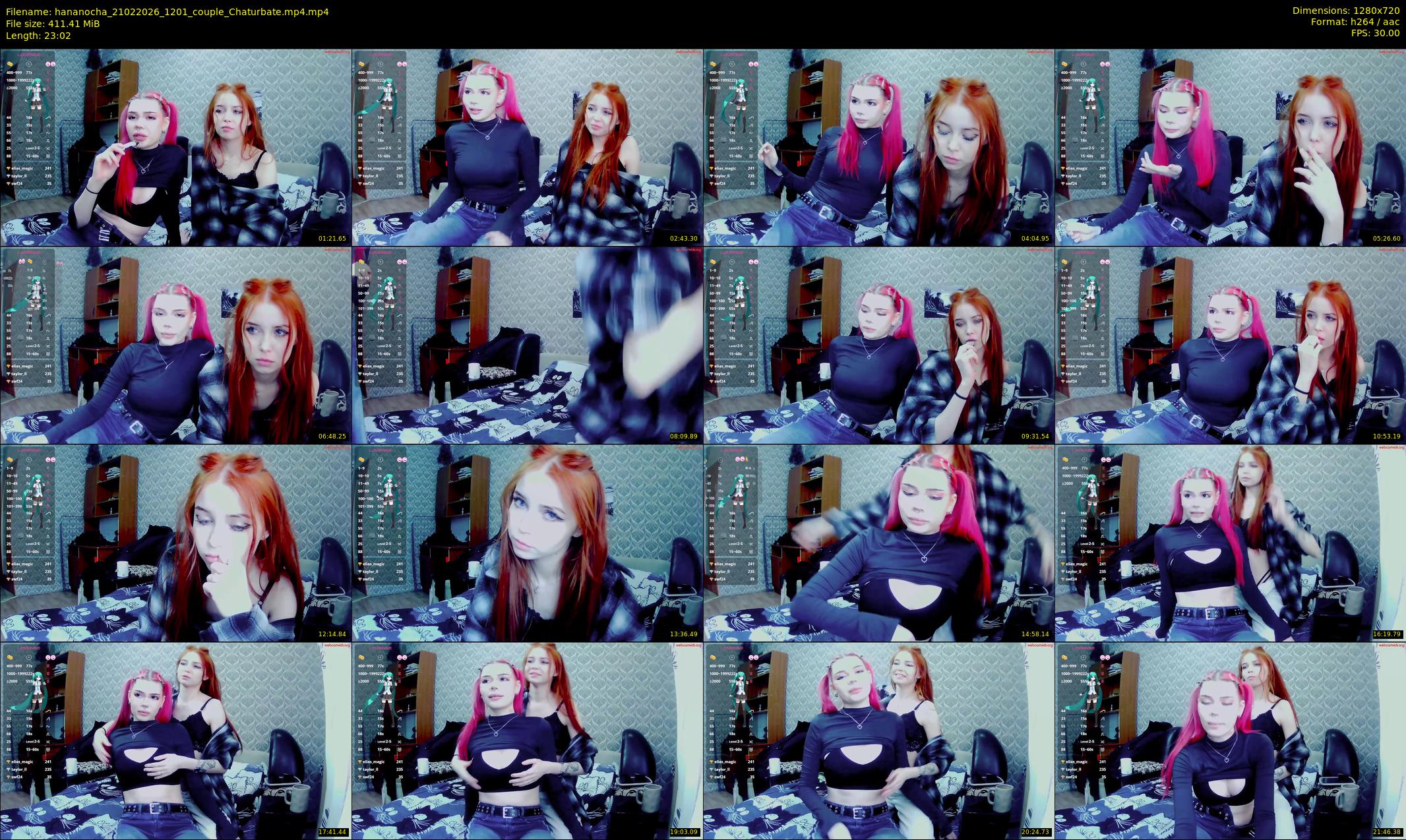 hananocha — 24 minute Chaturbate couple cam show recording, 720p, Feb 21, 2026