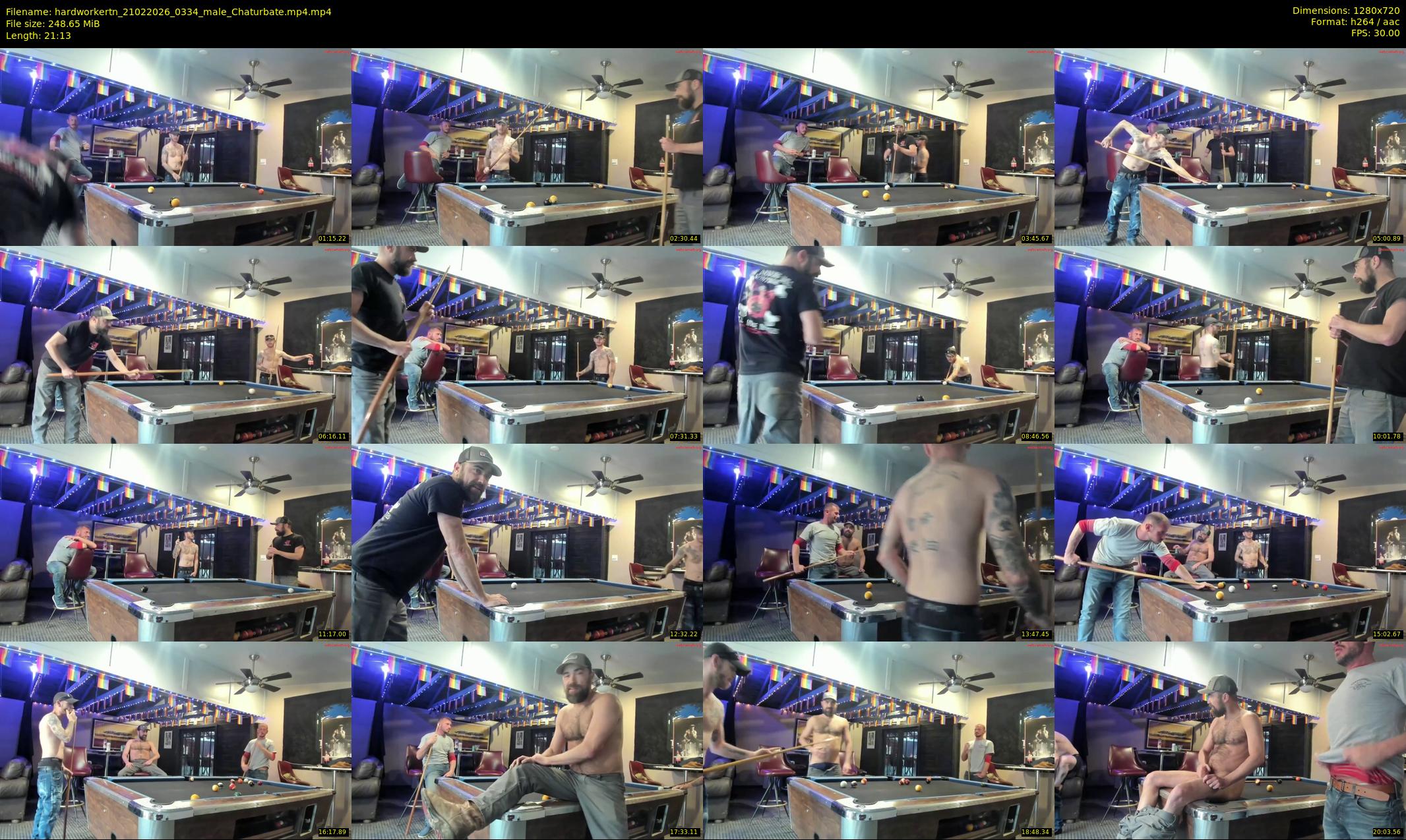 hardworkertn — 22 minute Chaturbate male cam show recording, 720p, Feb 21, 2026