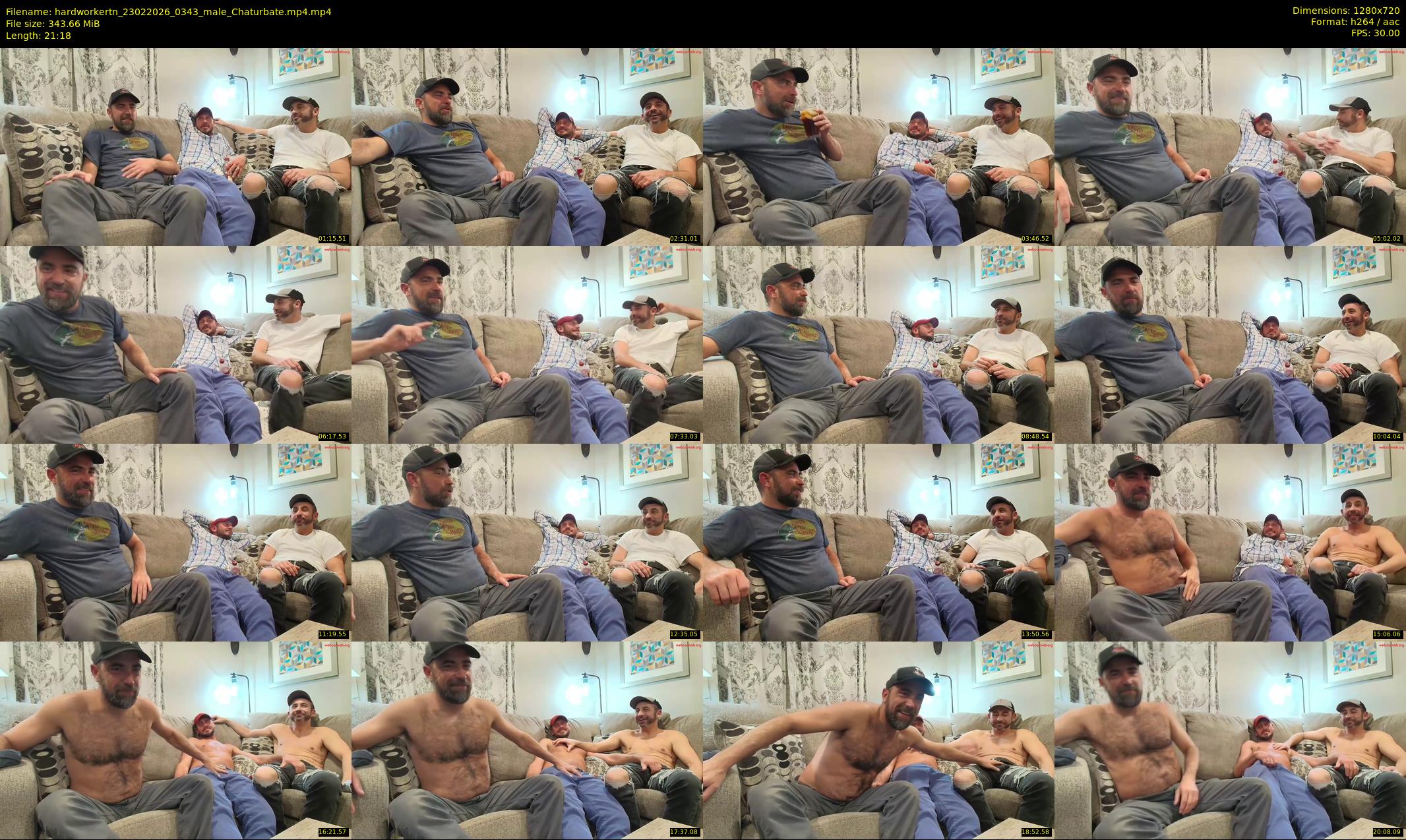 hardworkertn — 22 minute Chaturbate male cam show recording, 720p, Feb 23, 2026