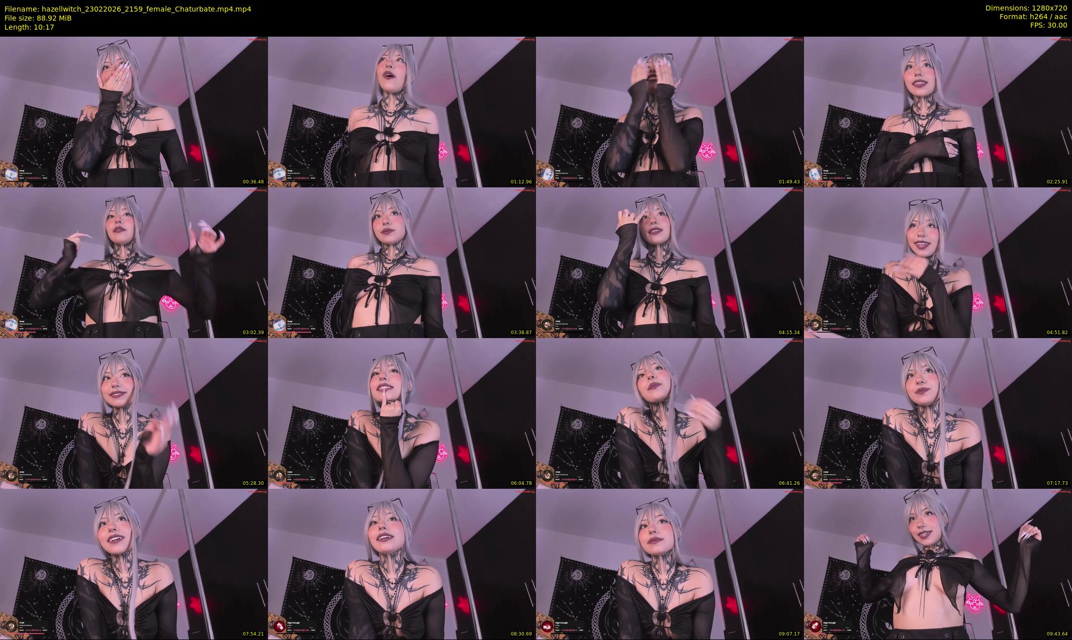hazellwitch — 11 minute Chaturbate female cam show recording, 720p, Feb 23, 2026