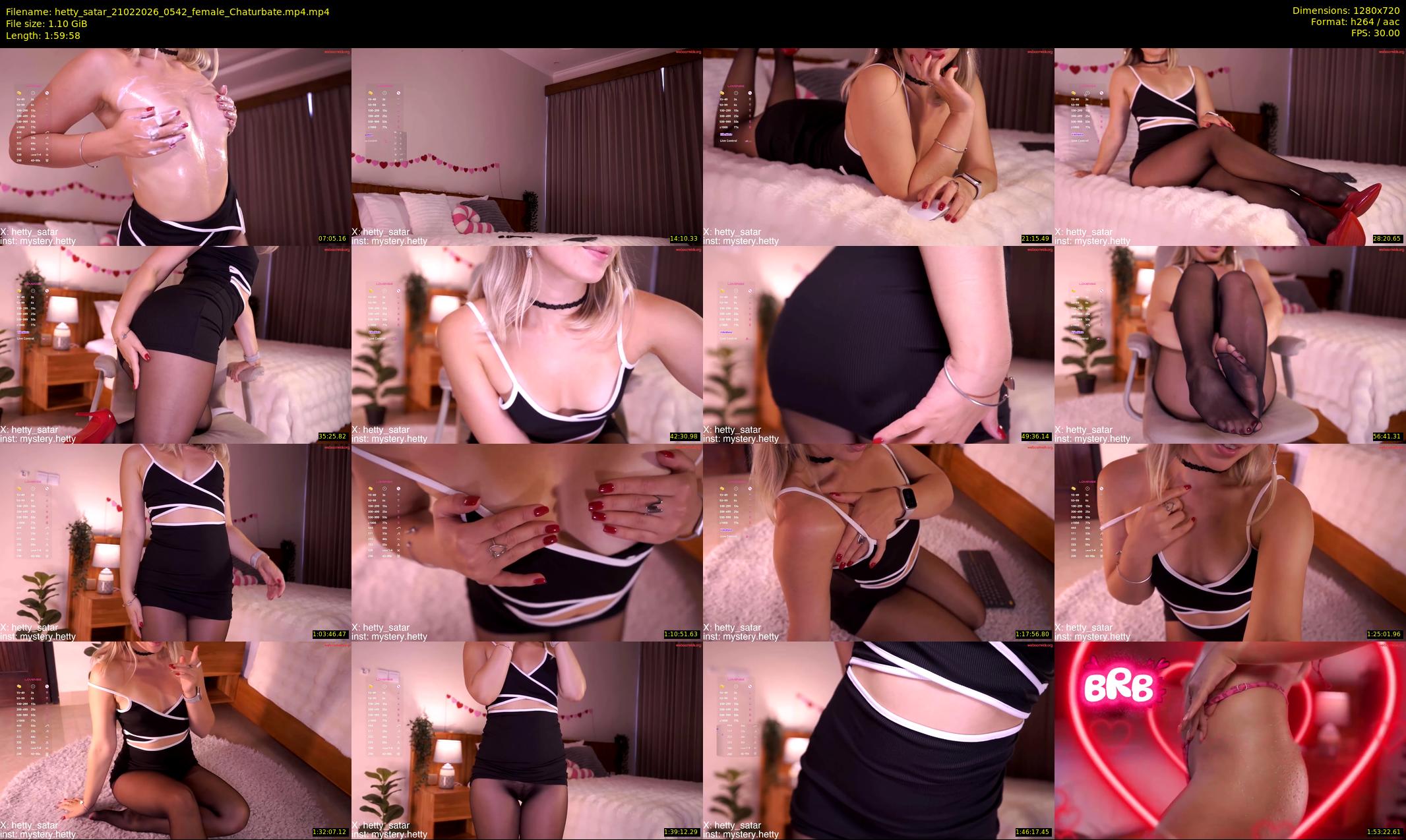 hetty_satar — 120 minute Chaturbate female cam show recording, 720p, Feb 21, 2026