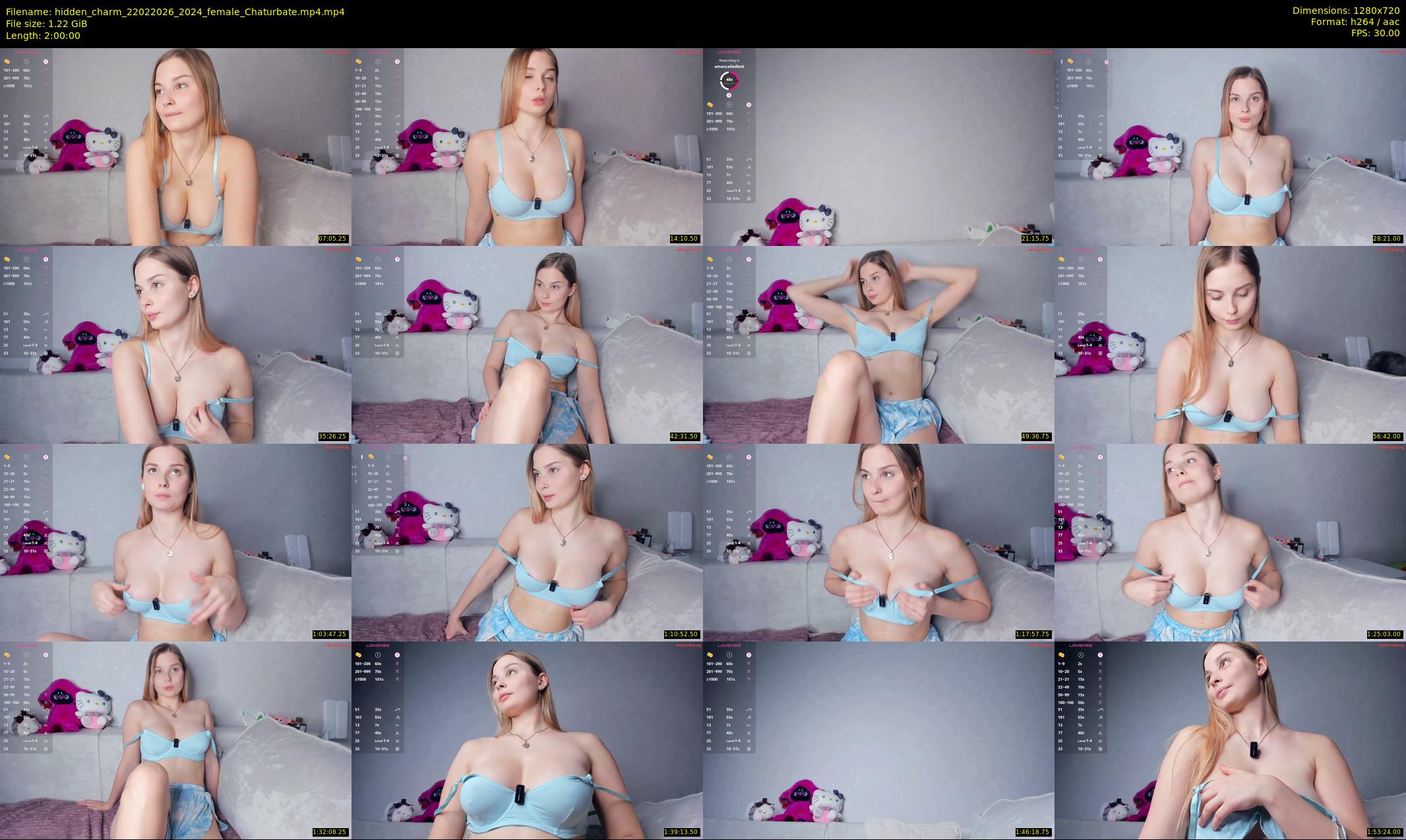 hidden_charm — 120 minute Chaturbate female cam show recording, 720p, Feb 22, 2026