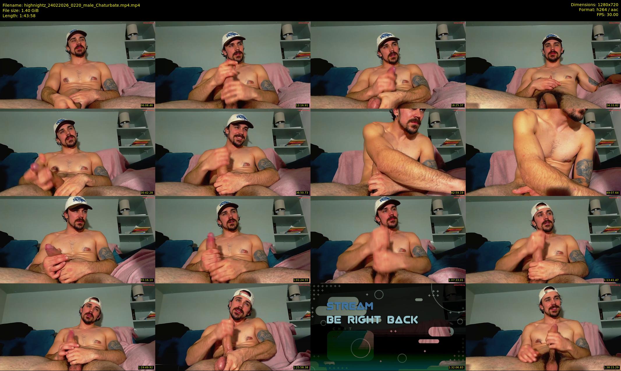 highnightz — 104 minute Chaturbate male cam show recording, 720p, Feb 24, 2026