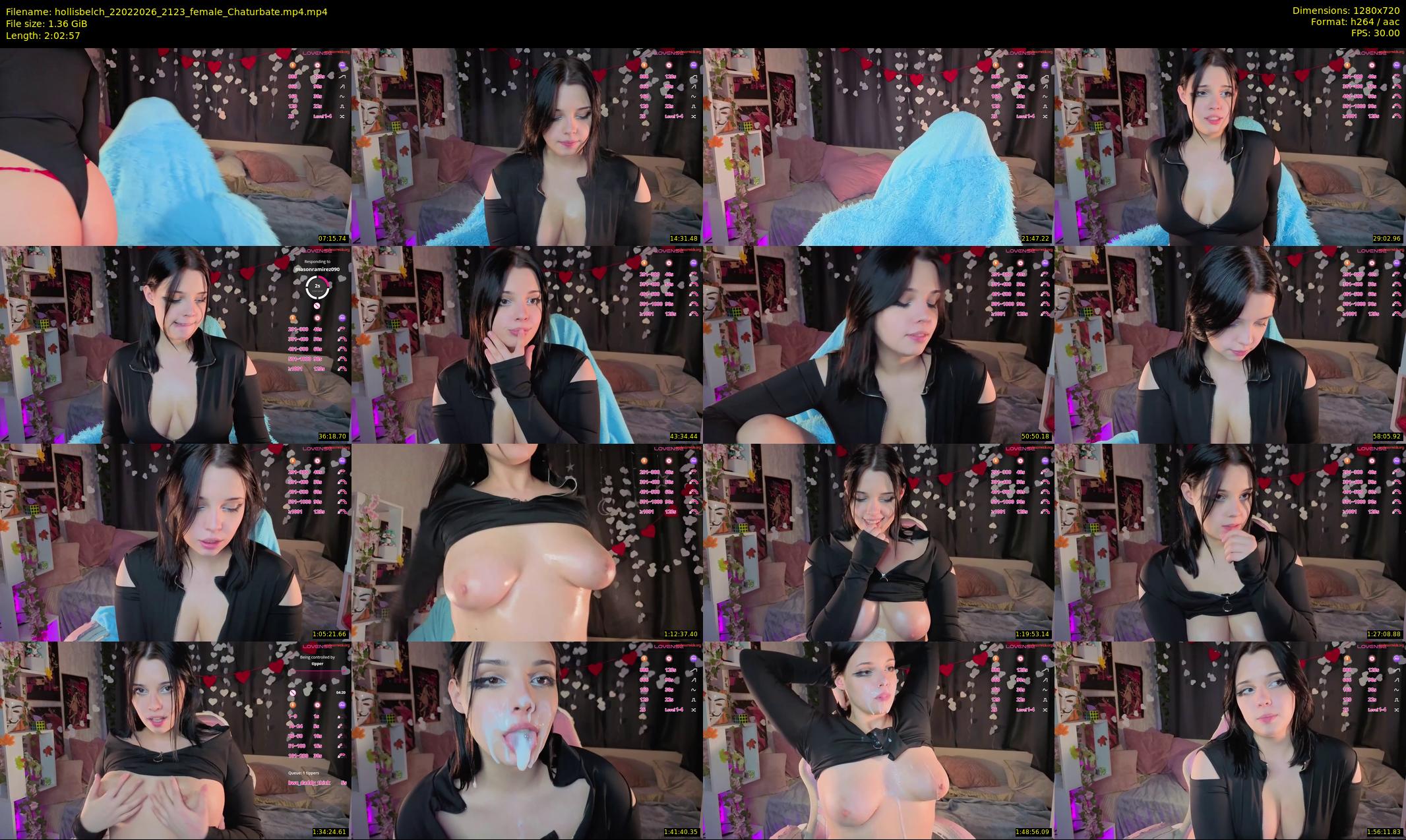 hollisbelch — 123 minute Chaturbate female cam show recording, 720p, Feb 22, 2026