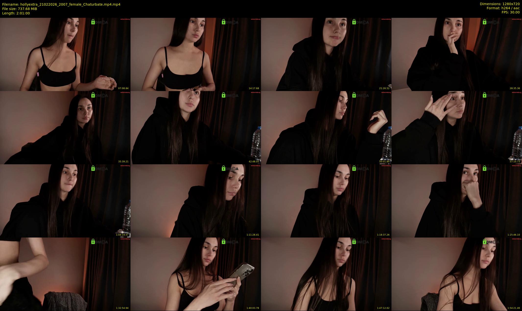 hollyextra — 121 minute Chaturbate female cam show recording, 720p, Feb 21, 2026