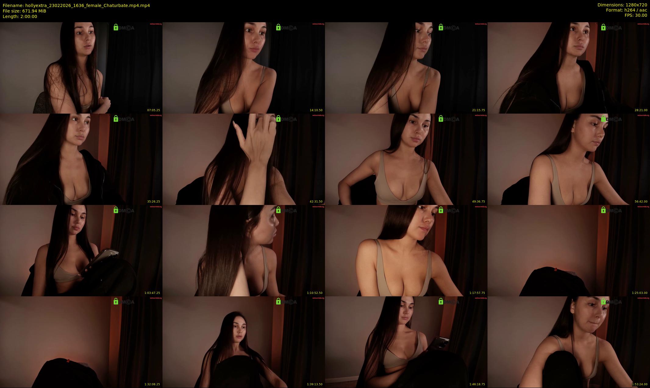 hollyextra — 120 minute Chaturbate female cam show recording, 720p, Feb 23, 2026