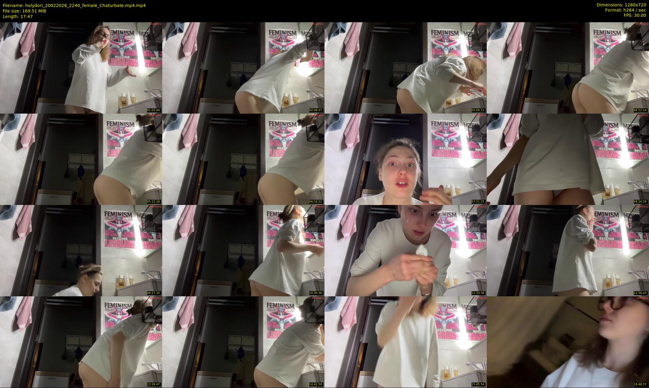 holydori — 18 minute Chaturbate female cam show recording, 720p, Feb 20, 2026