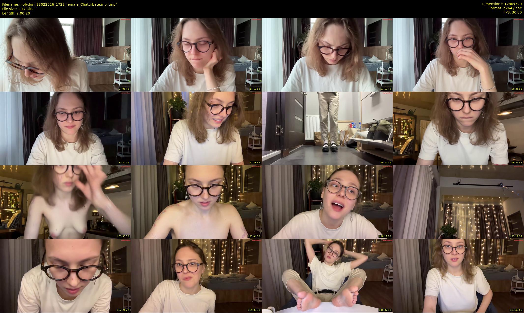 holydori — 121 minute Chaturbate female cam show recording, 720p, Feb 23, 2026