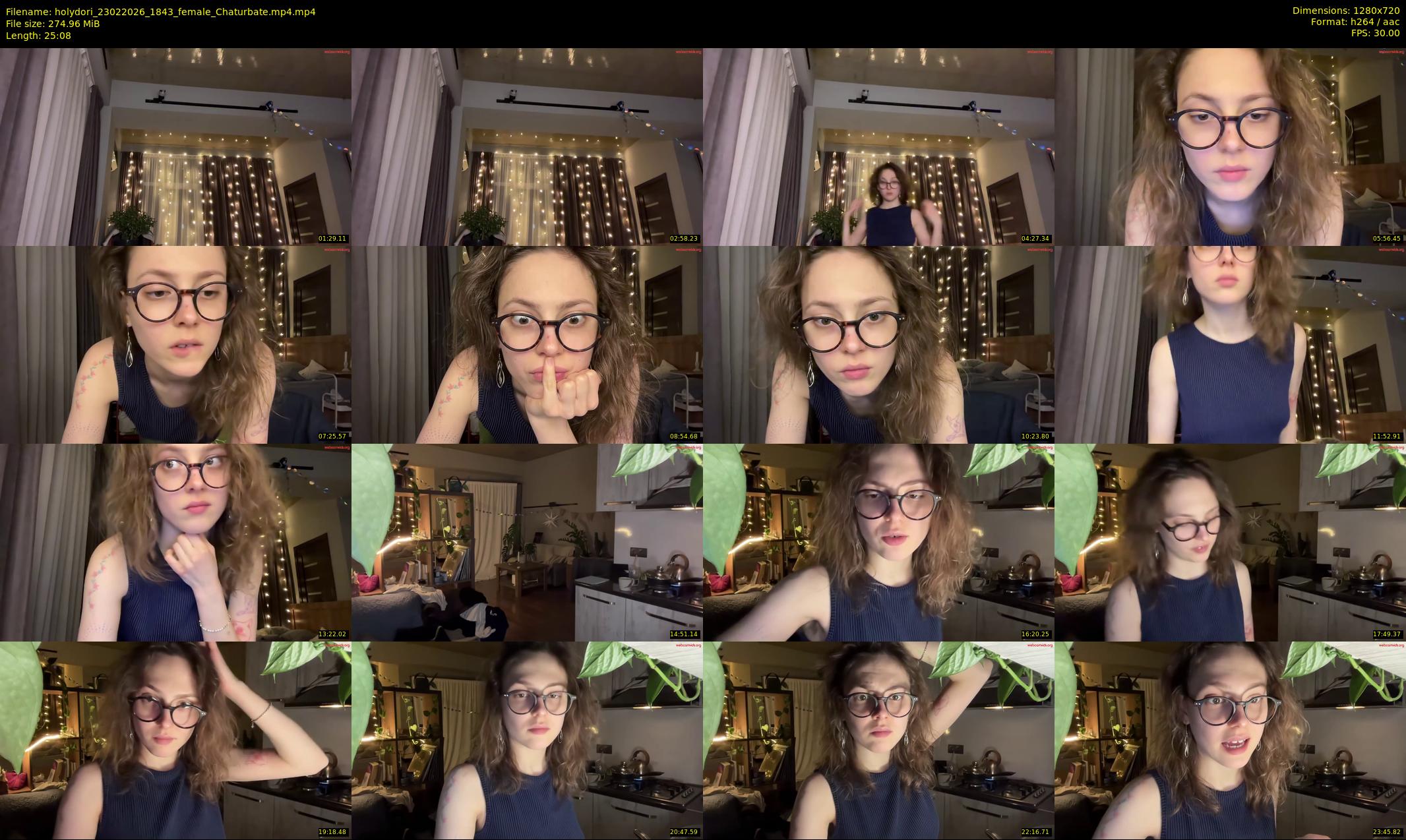 holydori — 26 minute Chaturbate female cam show recording, 720p, Feb 23, 2026