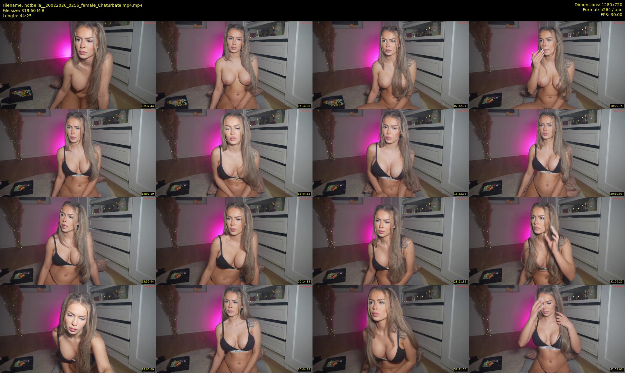 hotbella_ — 45 minute Chaturbate female cam show recording, 720p, Feb 20, 2026