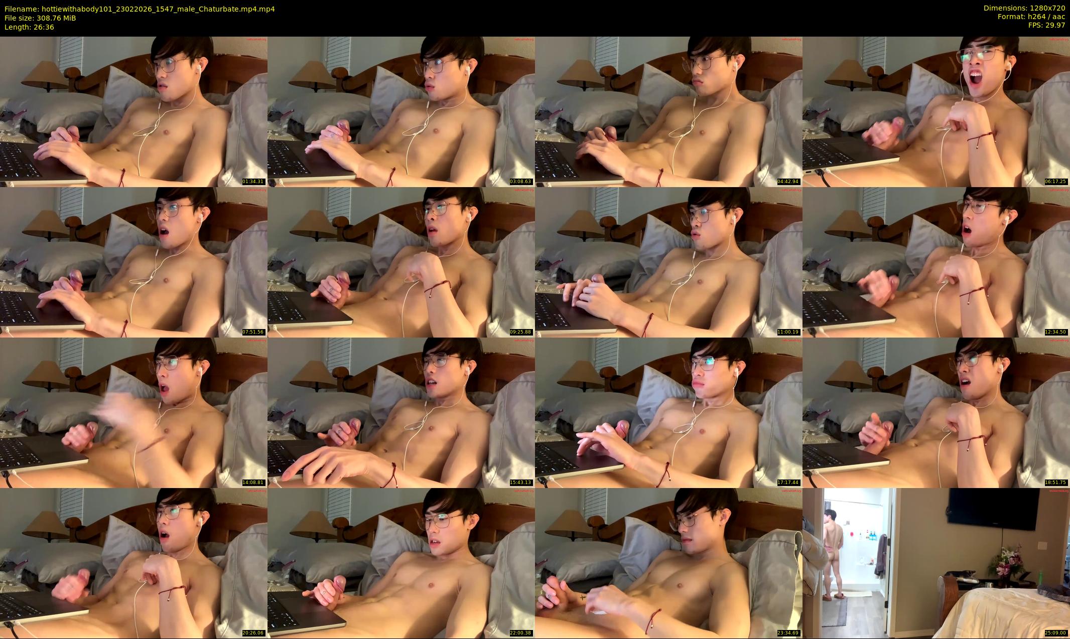 hottiewithabody101 — 27 minute Chaturbate male cam show recording, 720p, Feb 23, 2026