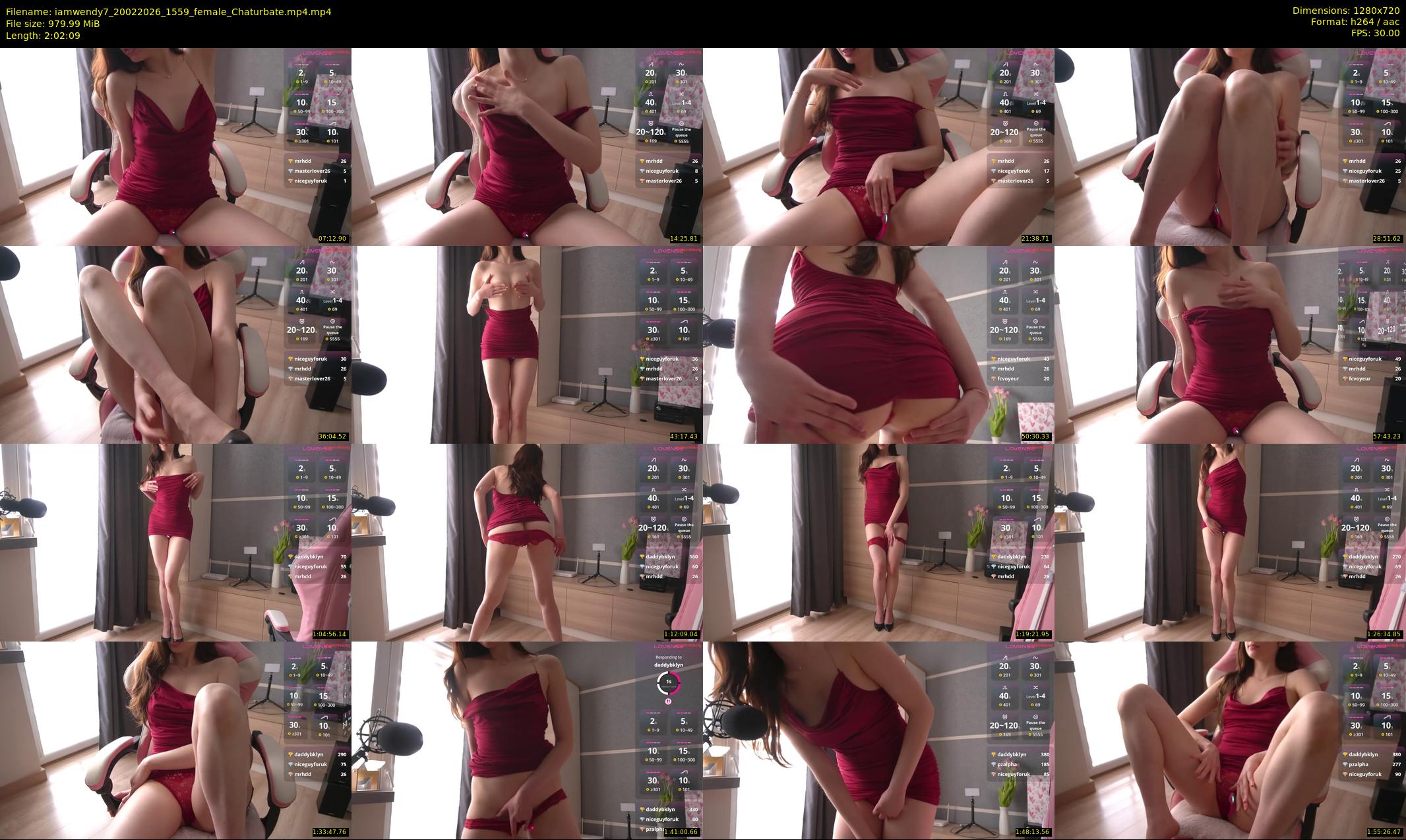 iamwendy7 — 123 minute Chaturbate female cam show recording, 720p, Feb 20, 2026
