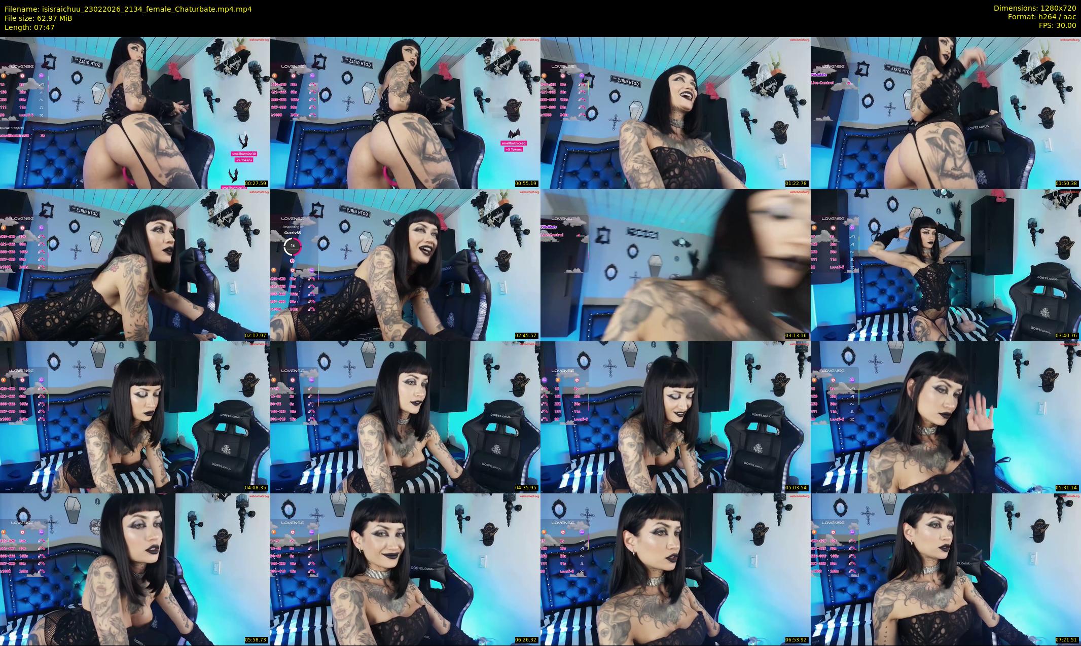 isisraichuu — 8 minute Chaturbate female cam show recording, 720p, Feb 23, 2026
