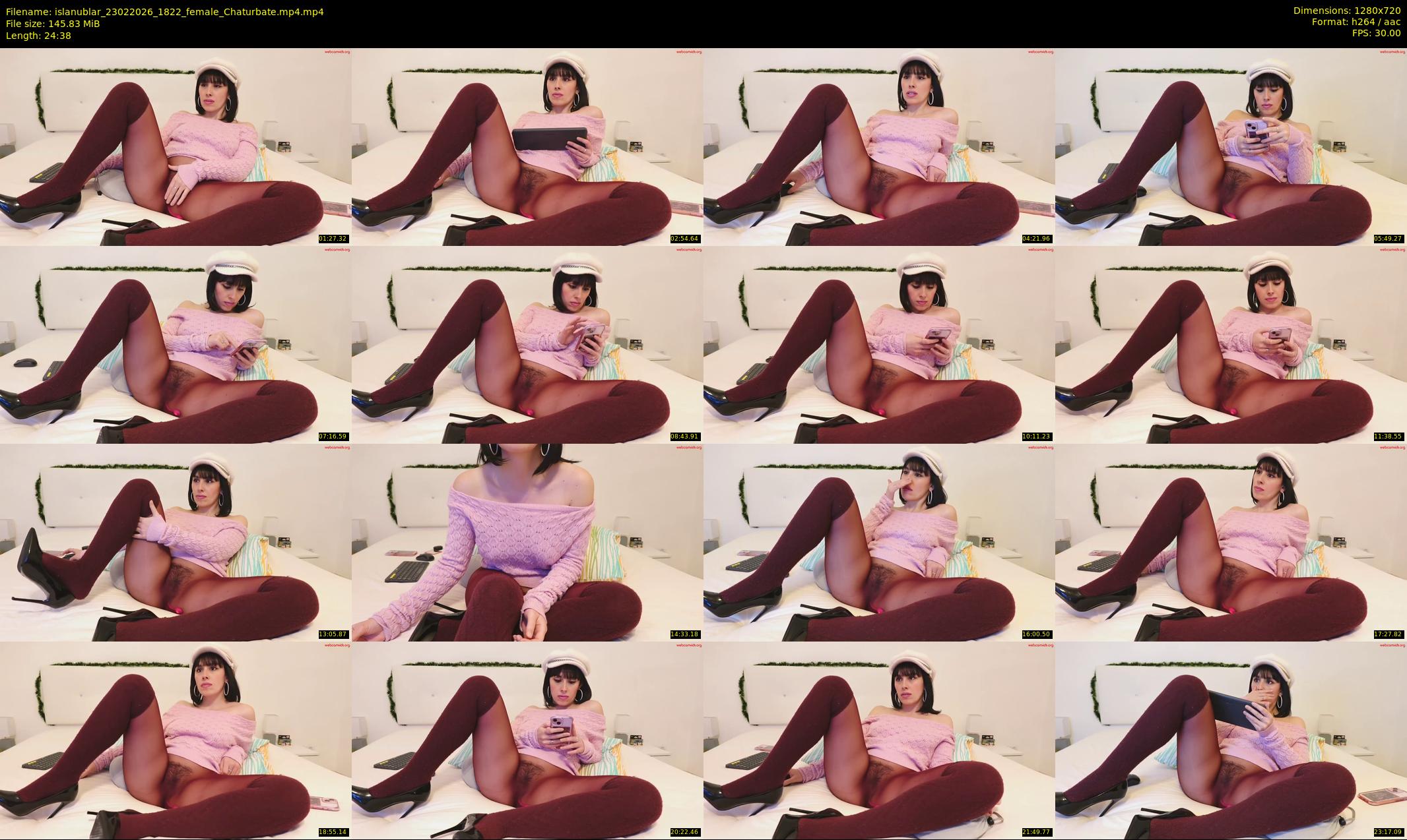 islanublar — 25 minute Chaturbate female cam show recording, 720p, Feb 23, 2026