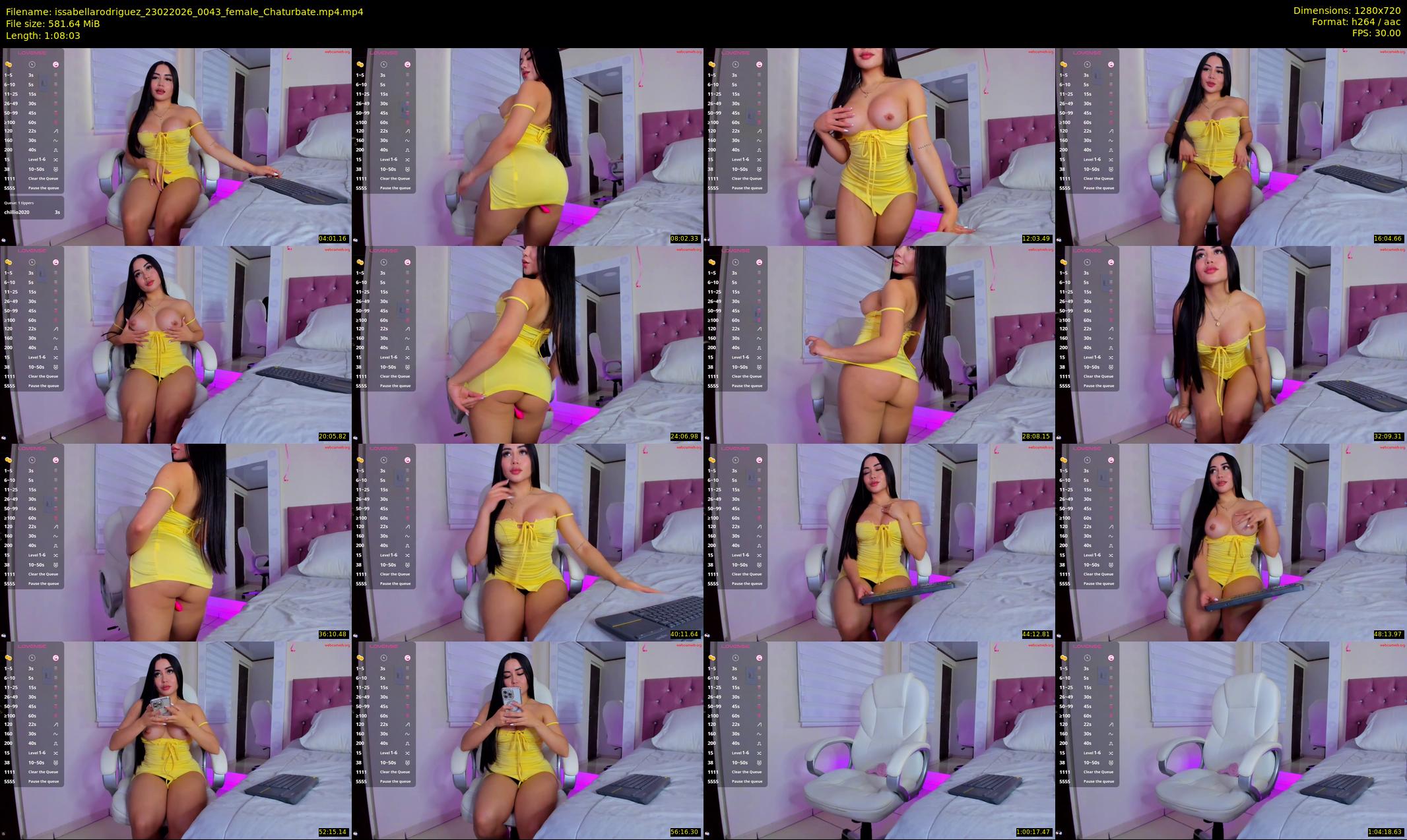 issabellarodriguez — 69 minute Chaturbate female cam show recording, 720p, Feb 23, 2026