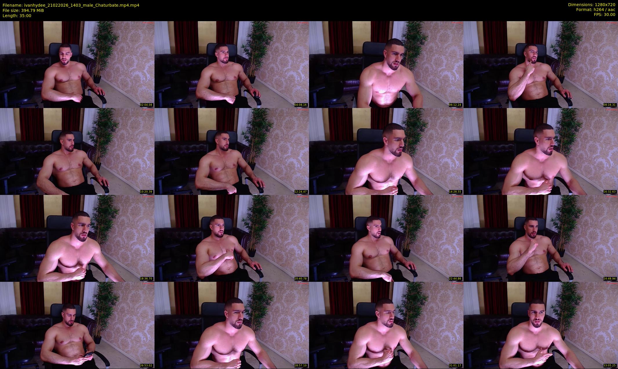 ivanhydee — 35 minute Chaturbate male cam show recording, 720p, Feb 21, 2026