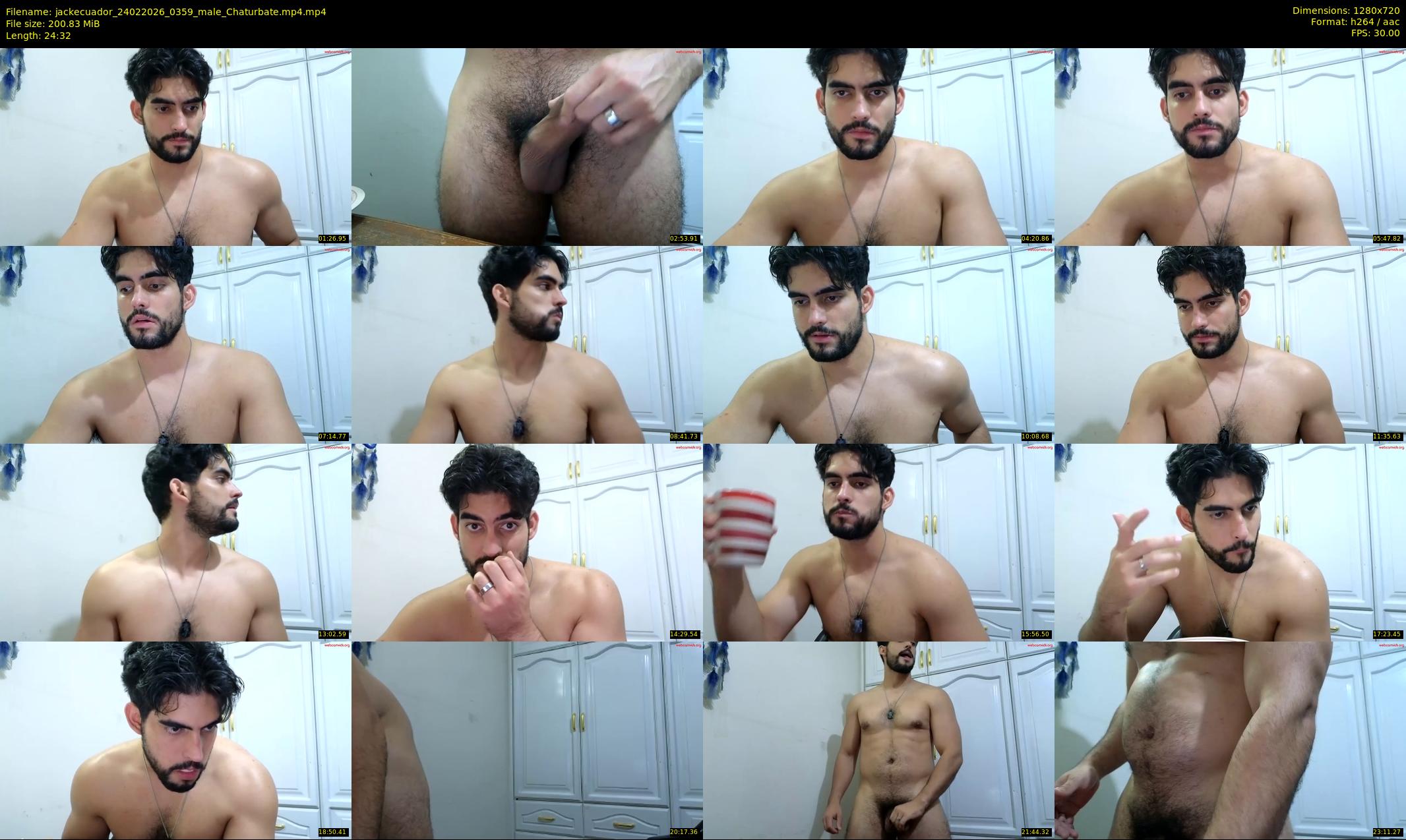 jackecuador — 25 minute Chaturbate male cam show recording, 720p, Feb 24, 2026
