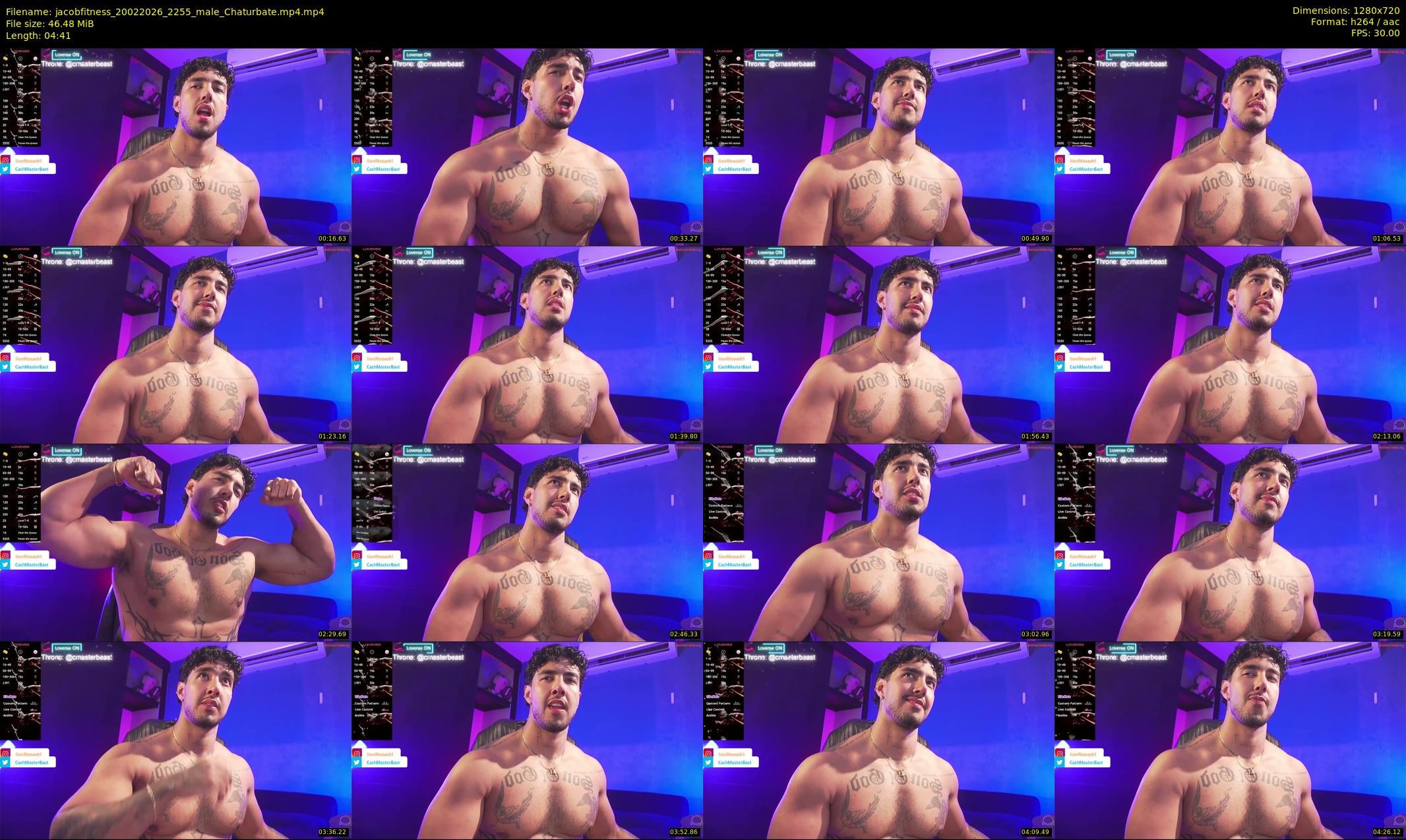jacobfitness — 5 minute Chaturbate male cam show recording, 720p, Feb 20, 2026