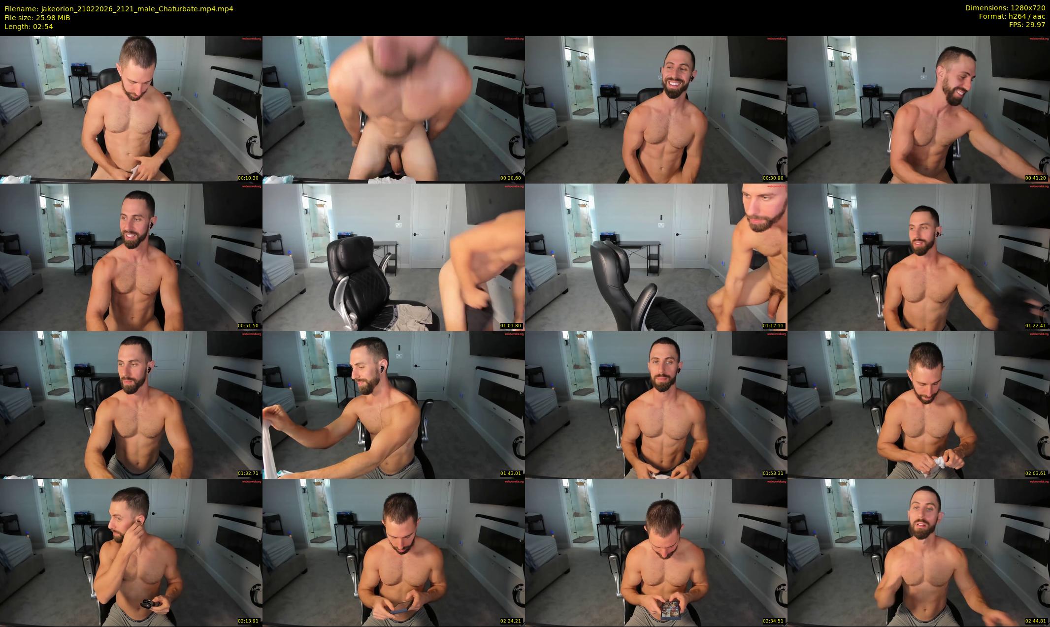 jakeorion — 3 minute Chaturbate male cam show recording, 720p, Feb 21, 2026