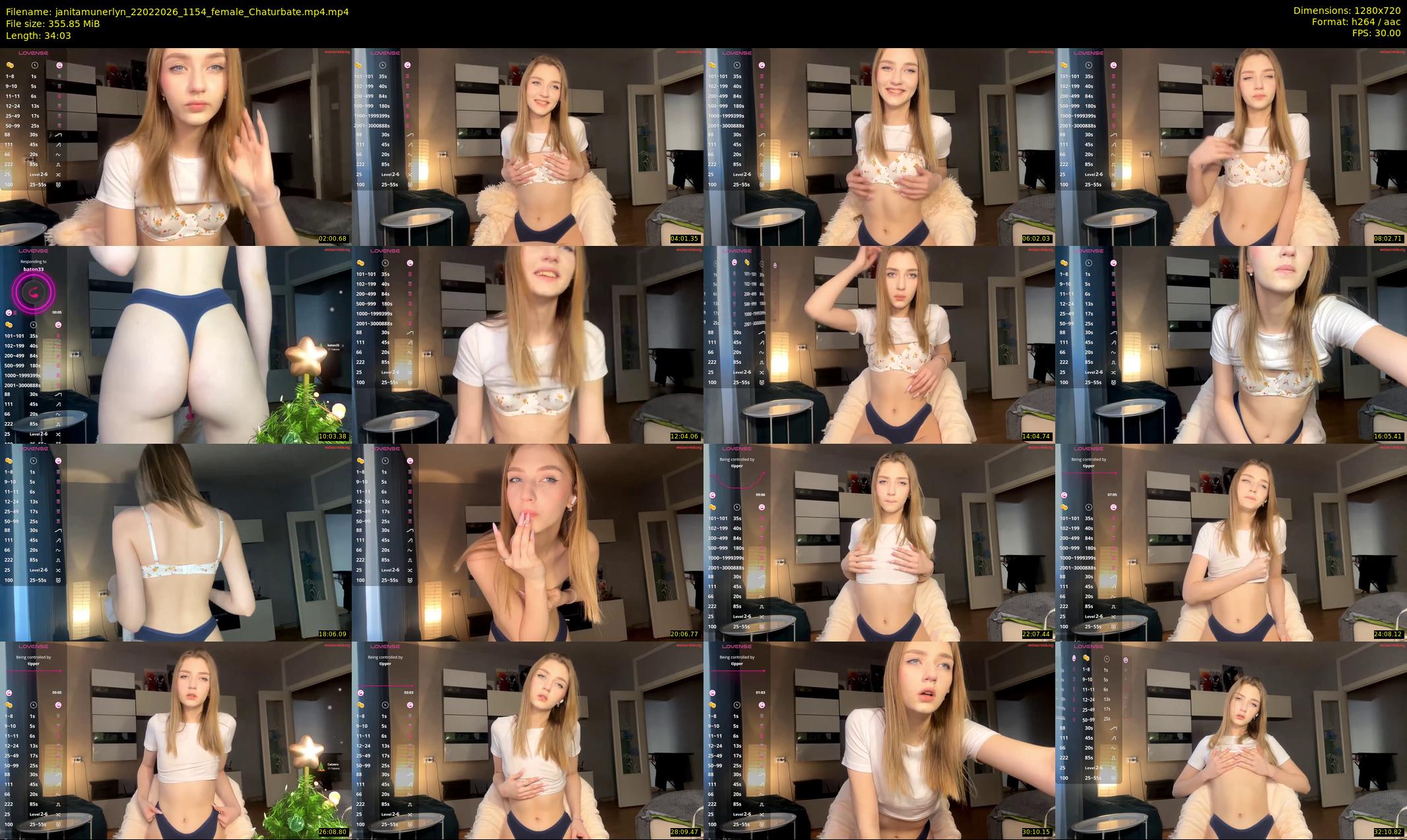 janitamunerlyn — 35 minute Chaturbate female cam show recording, 720p, Feb 22, 2026