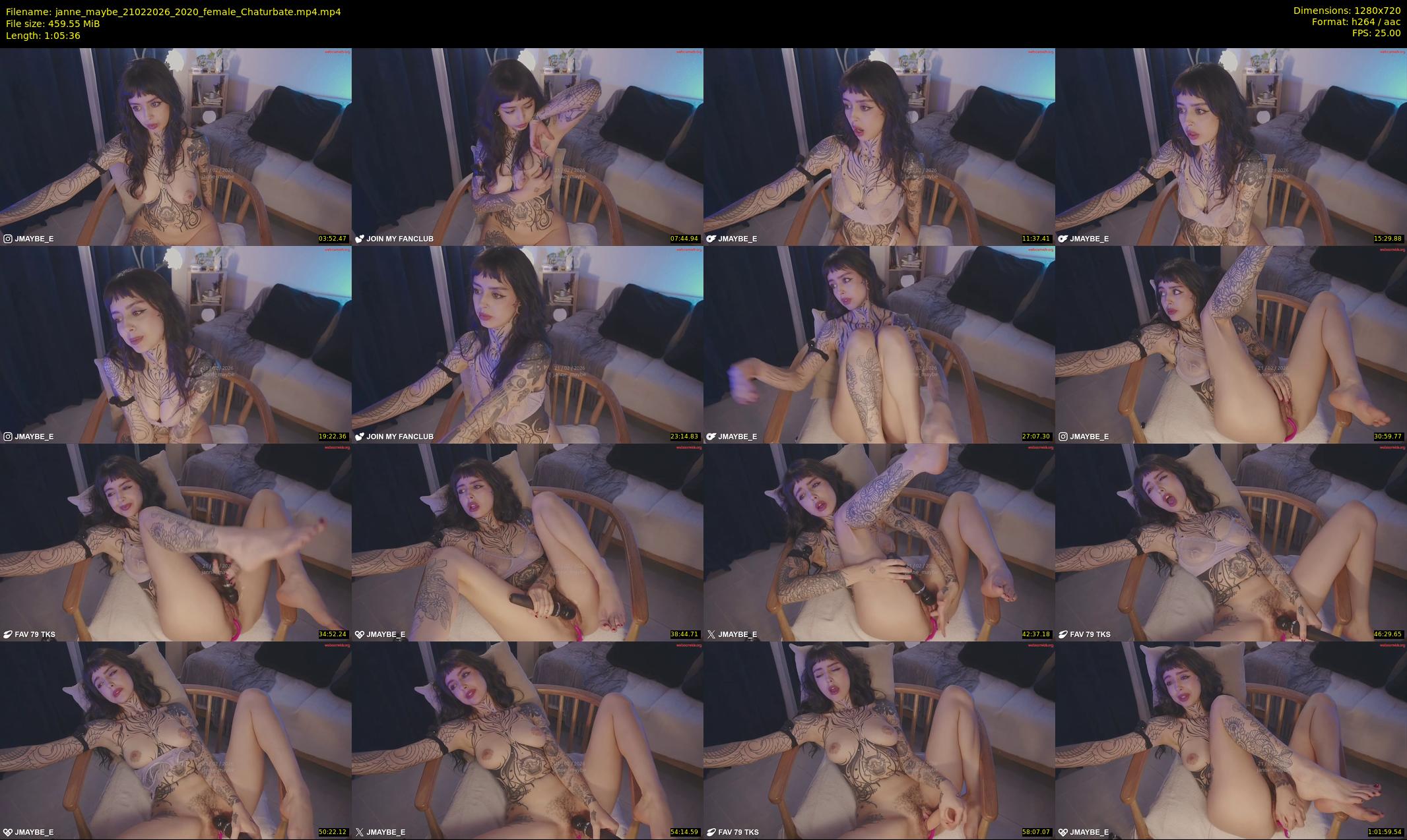 janne_maybe — 66 minute Chaturbate female cam show recording, 720p, Feb 21, 2026