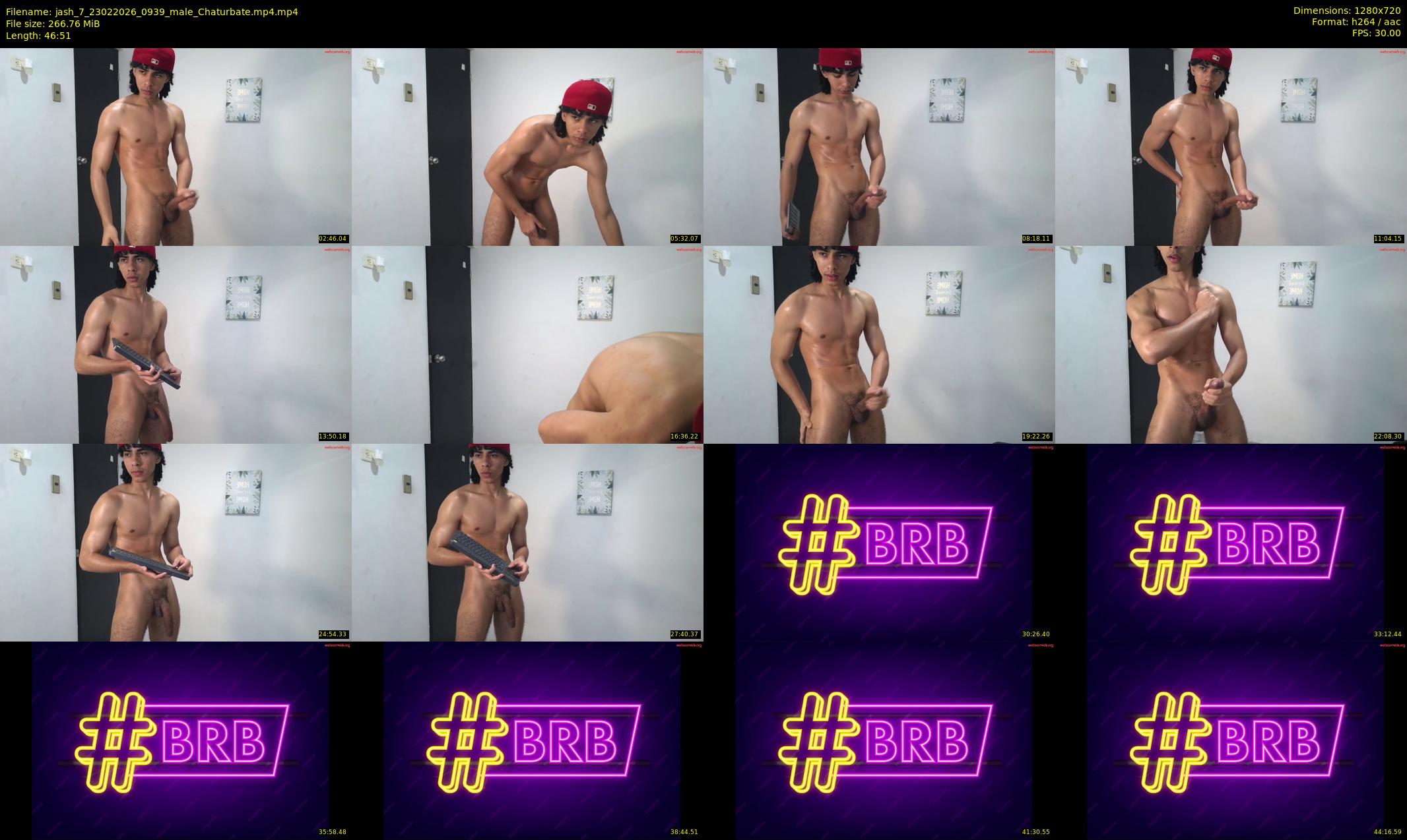 jash_7 — 47 minute Chaturbate male cam show recording, 720p, Feb 23, 2026