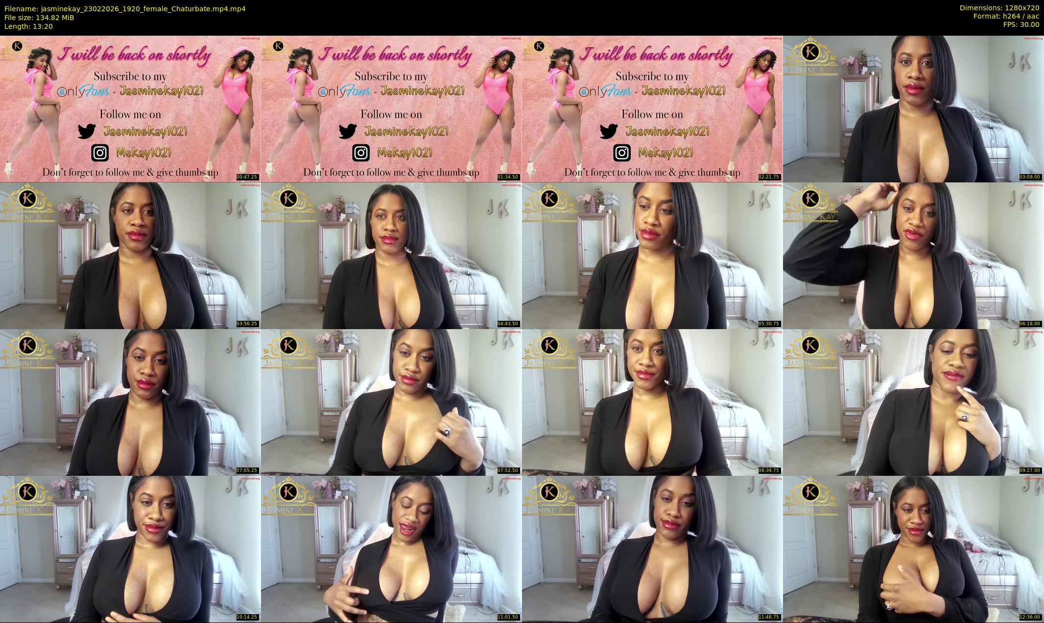 jasminekay — 14 minute Chaturbate female cam show recording, 720p, Feb 23, 2026