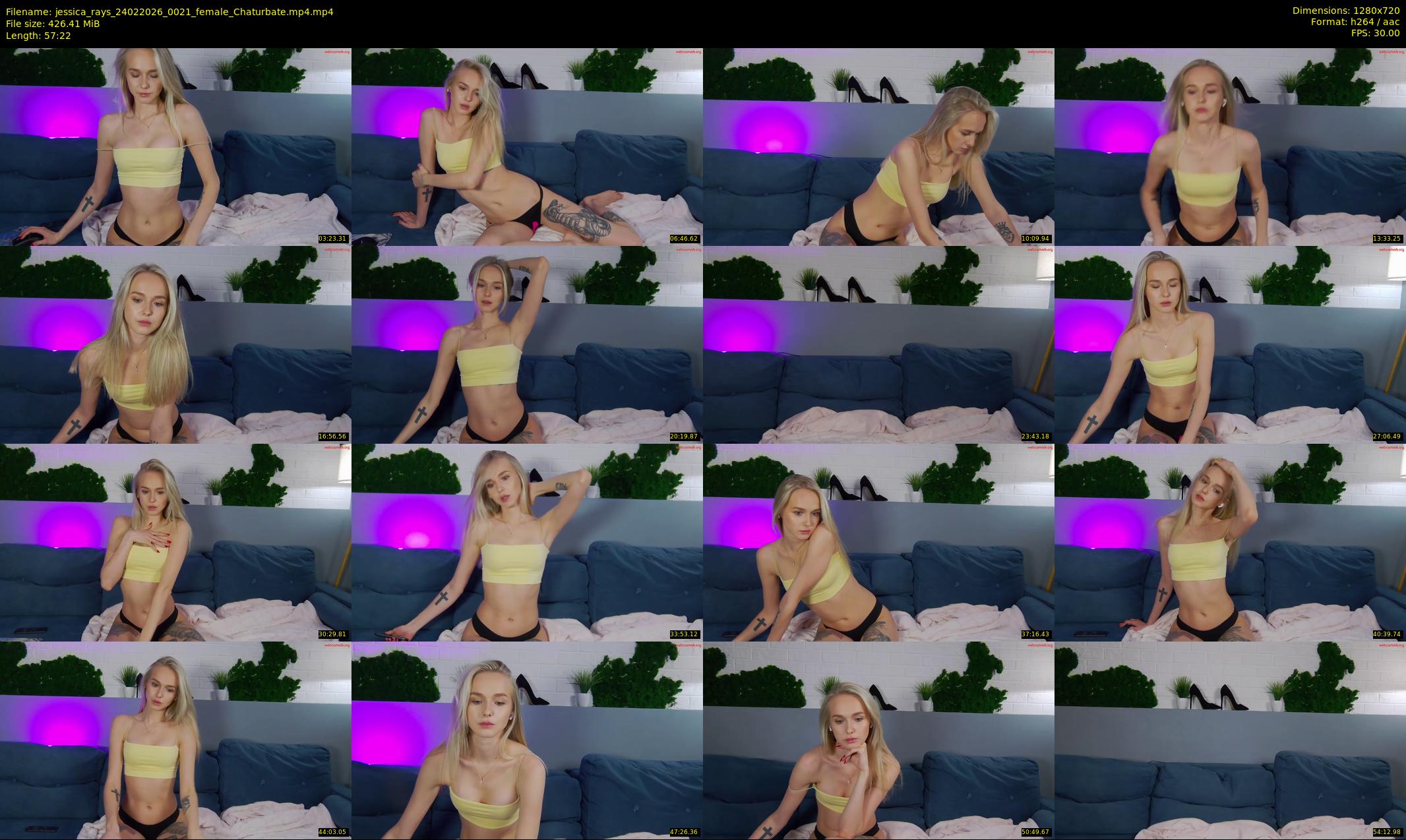 jessica_rays — 58 minute Chaturbate couple cam show recording, 720p, Feb 24, 2026