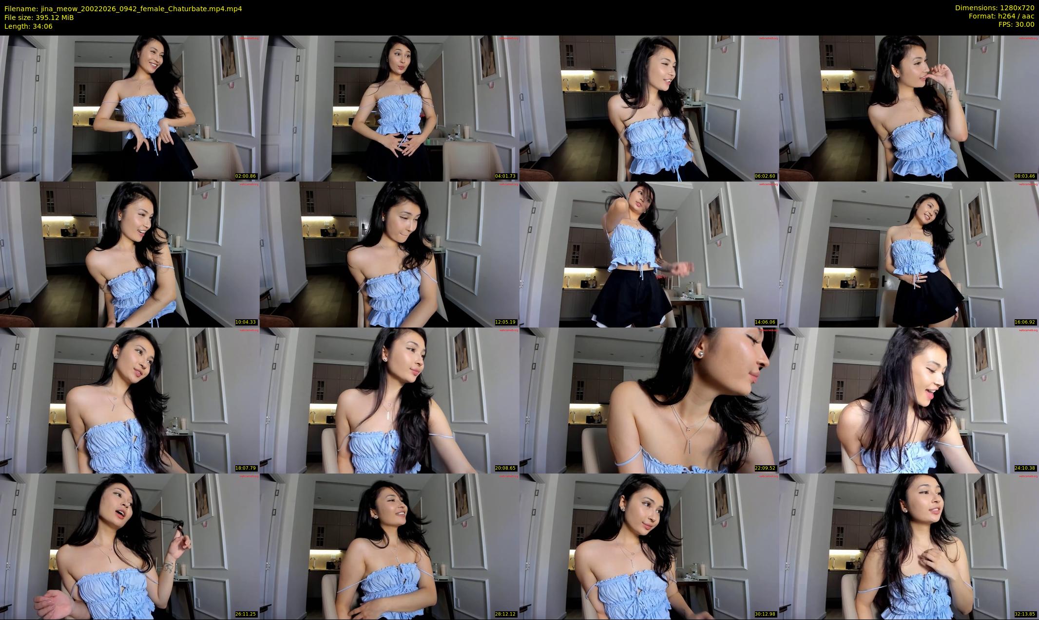 jina_meow — 35 minute Chaturbate female cam show recording, 720p, Feb 20, 2026