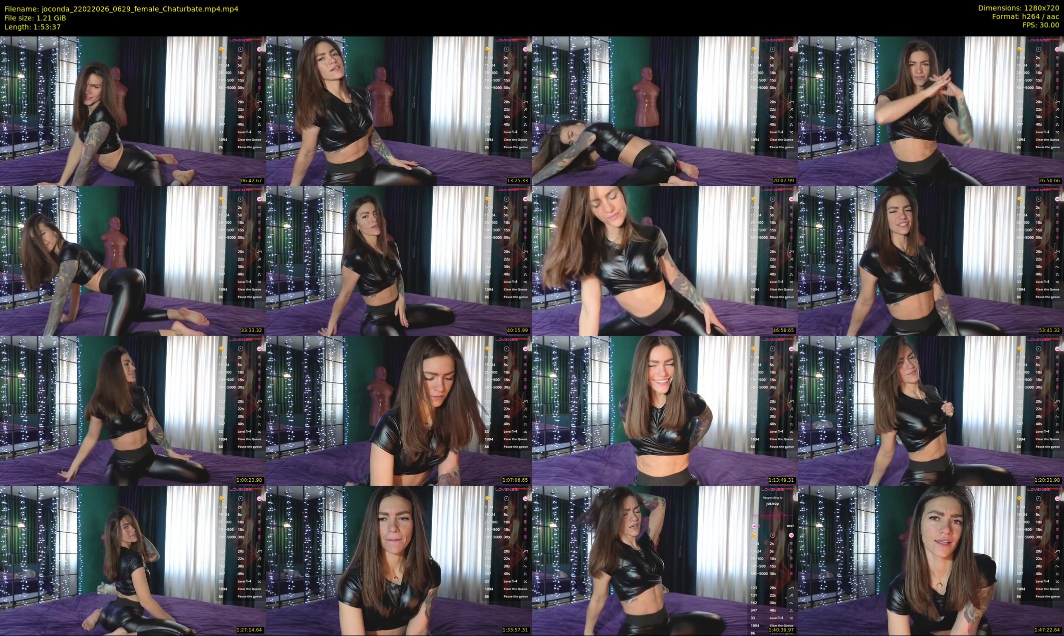 joconda — 114 minute Chaturbate female cam show recording, 720p, Feb 22, 2026
