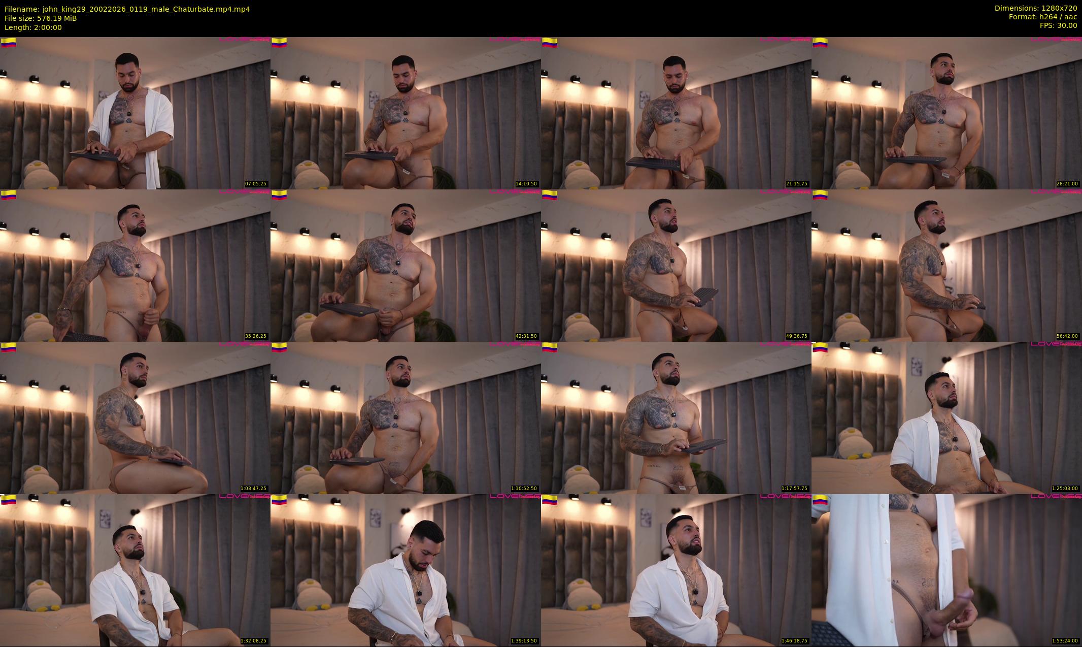 john_king29 — 120 minute Chaturbate male cam show recording, 720p, Feb 20, 2026