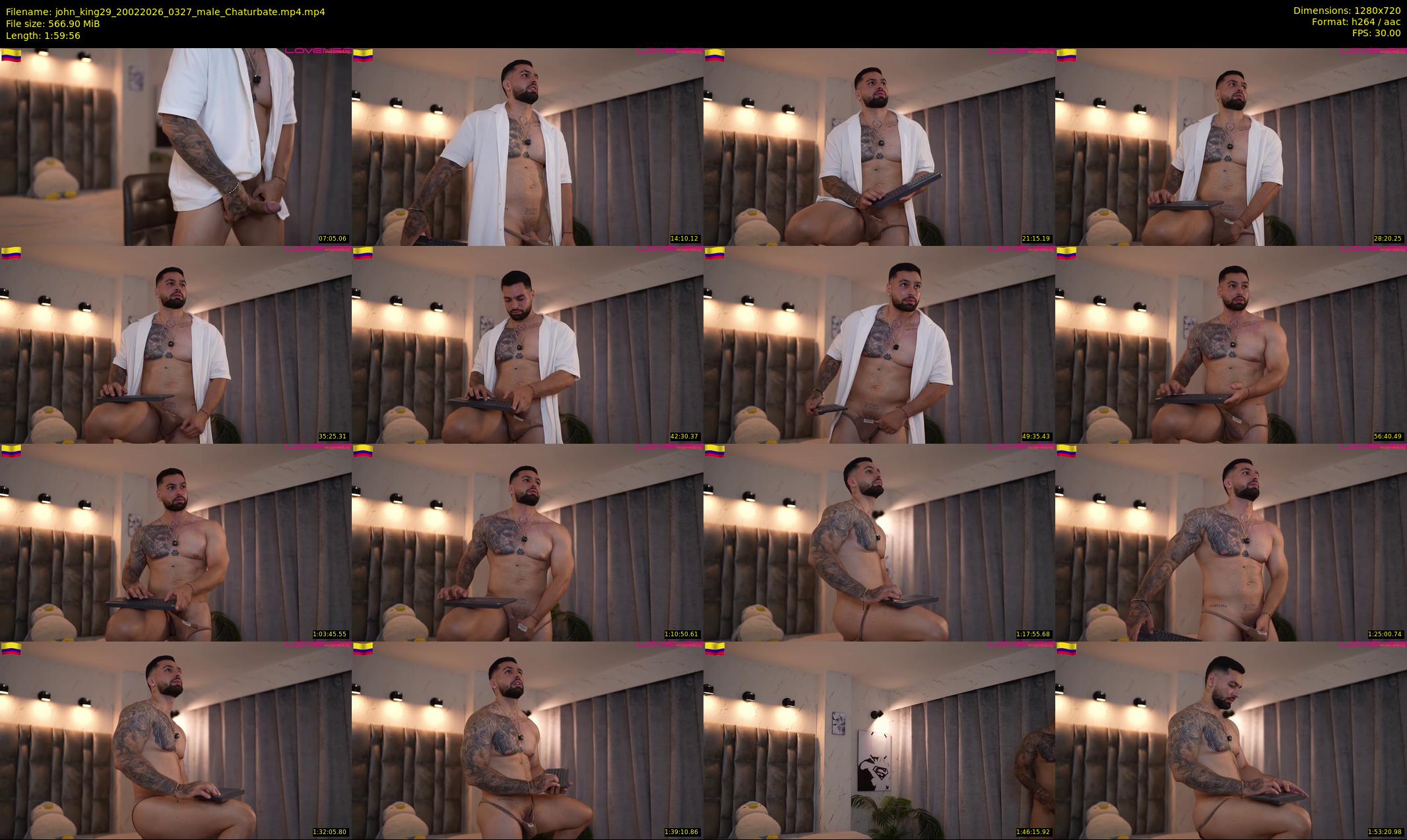 john_king29 — 120 minute Chaturbate male cam show recording, 720p, Feb 20, 2026