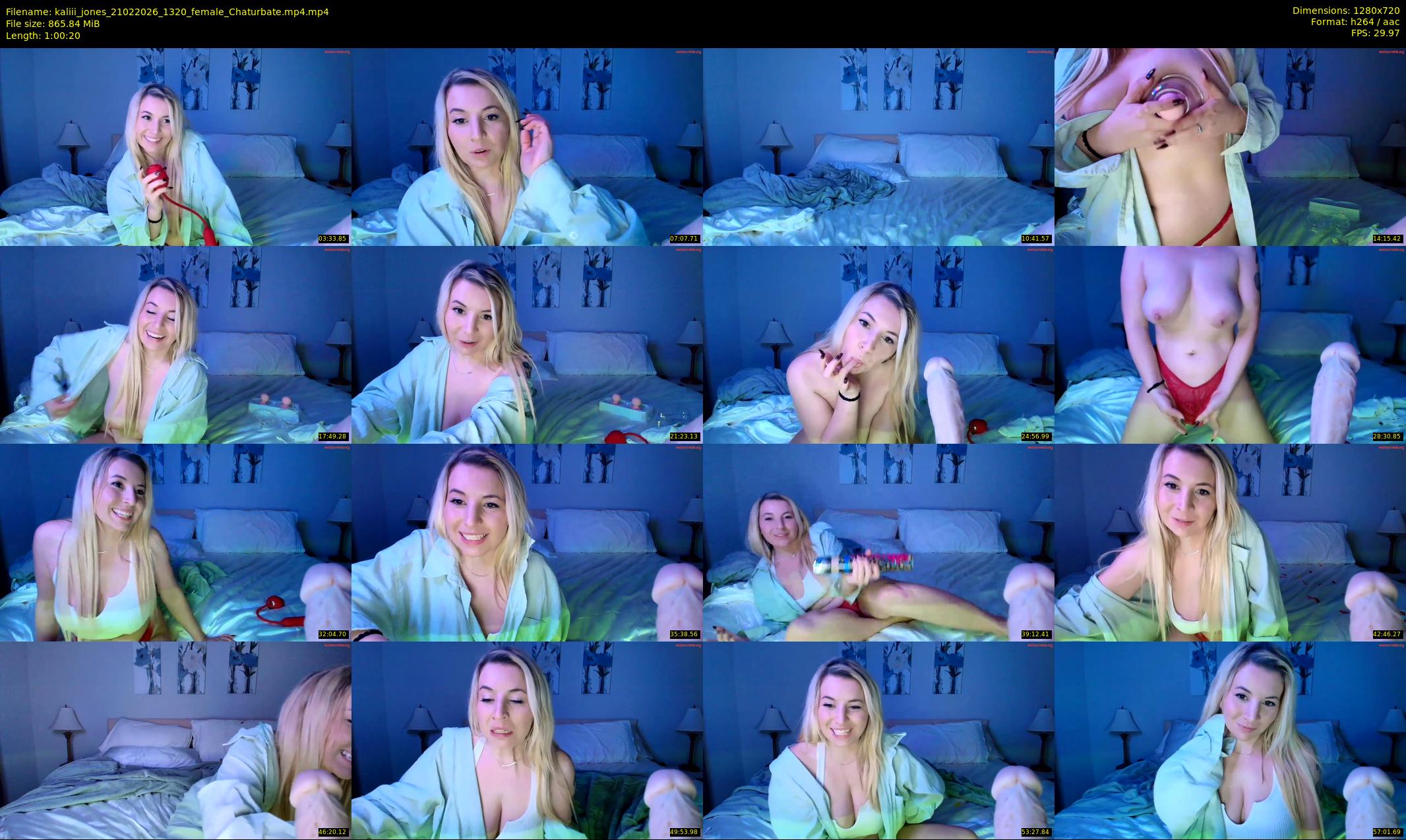 kaliii_jones — 61 minute Chaturbate female cam show recording, 720p, Feb 21, 2026