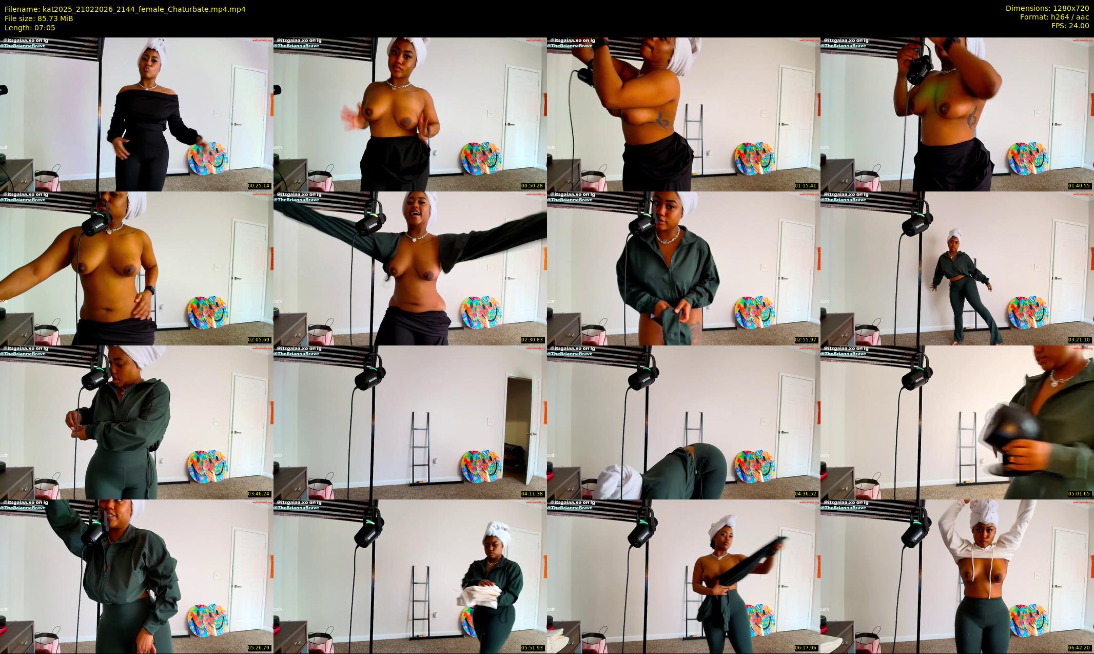 kat2025 — 8 minute Chaturbate female cam show recording, 720p, Feb 21, 2026