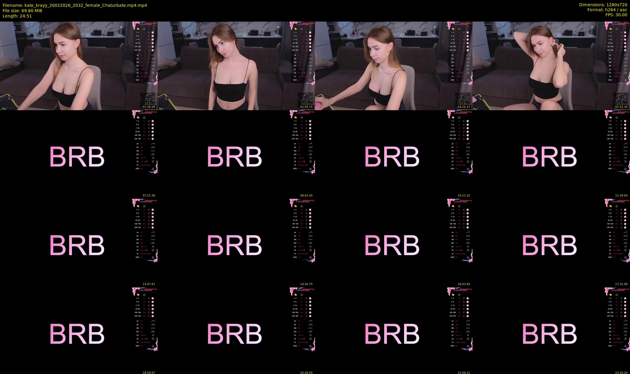 kate_krayy — 25 minute Chaturbate female cam show recording, 720p, Feb 20, 2026