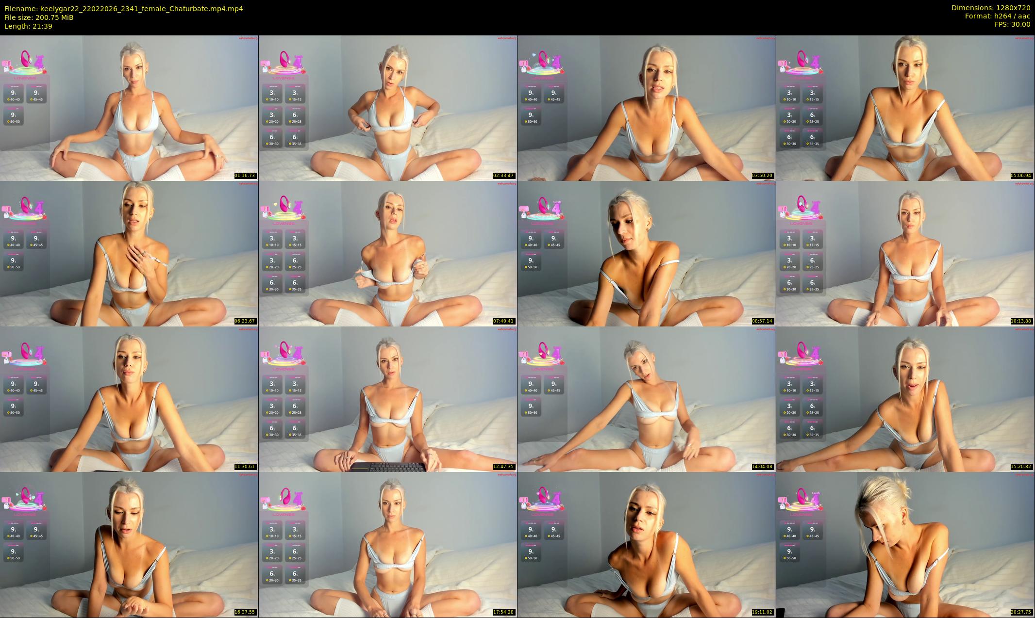 keelygar22 — 22 minute Chaturbate female cam show recording, 720p, Feb 22, 2026