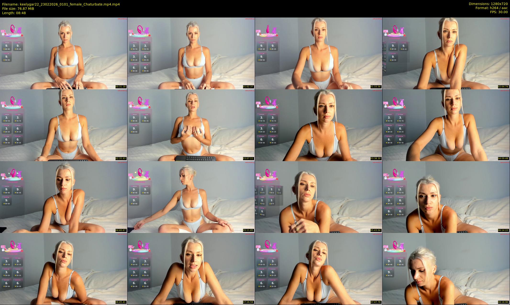 keelygar22 — 9 minute Chaturbate female cam show recording, 720p, Feb 23, 2026