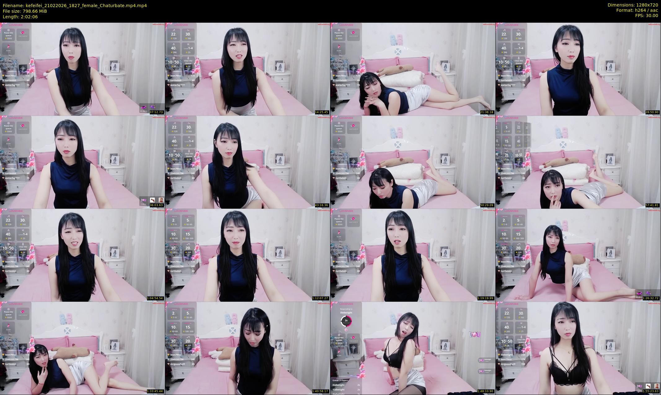 kefeifei — 123 minute Chaturbate female cam show recording, 720p, Feb 21, 2026
