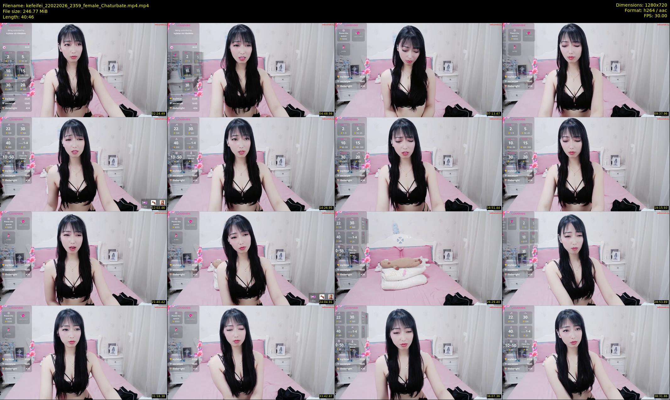 kefeifei — 41 minute Chaturbate female cam show recording, 720p, Feb 22, 2026