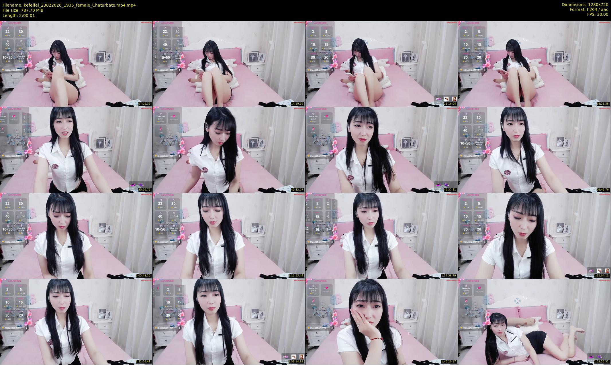 kefeifei — 121 minute Chaturbate female cam show recording, 720p, Feb 23, 2026