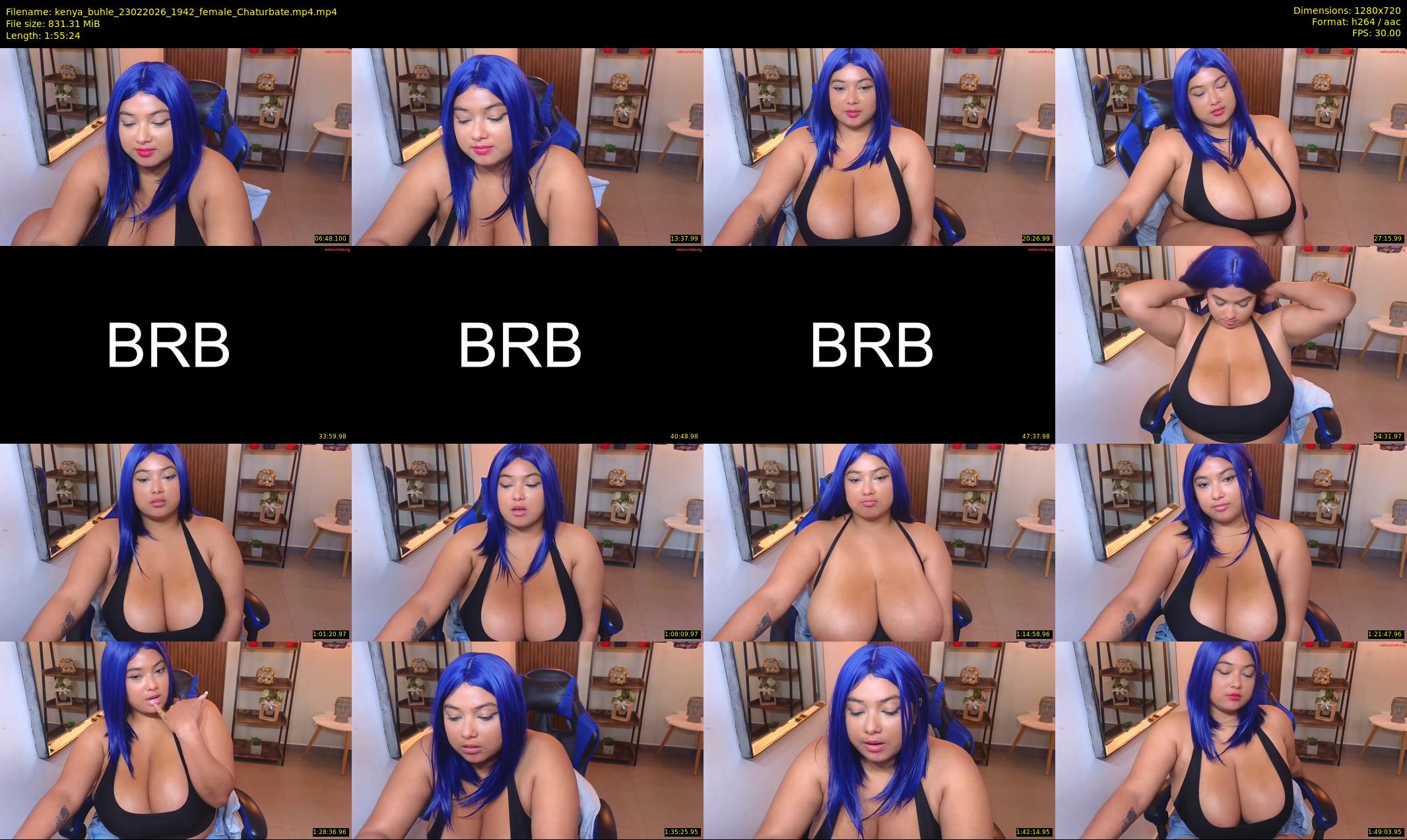kenya_buhle — 116 minute Chaturbate female cam show recording, 720p, Feb 23, 2026