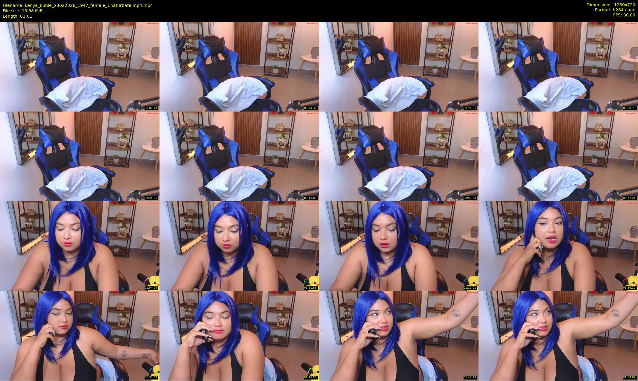 kenya_buhle — 3 minute Chaturbate female cam show recording, 720p, Feb 23, 2026