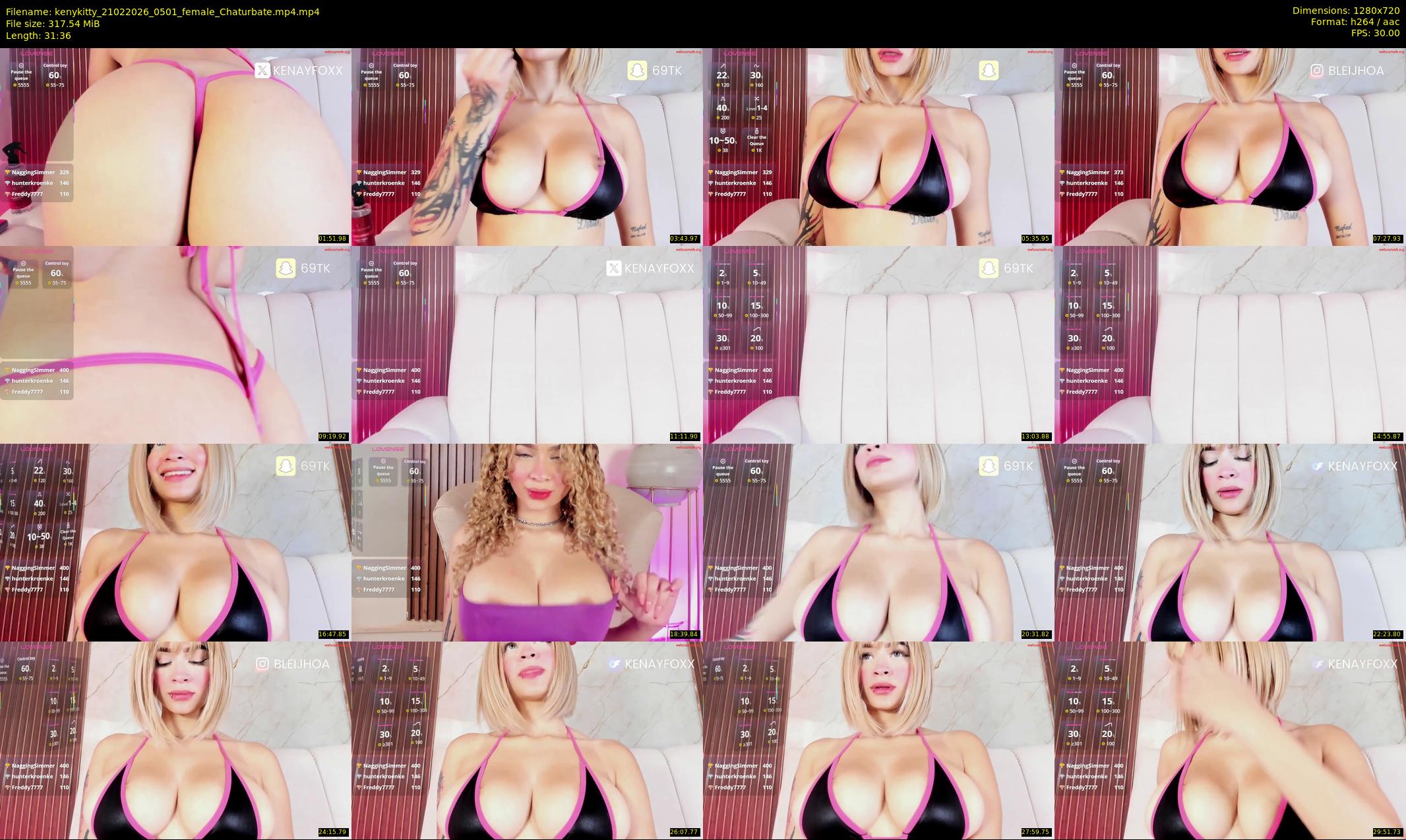 kenykitty — 32 minute Chaturbate female cam show recording, 720p, Feb 21, 2026