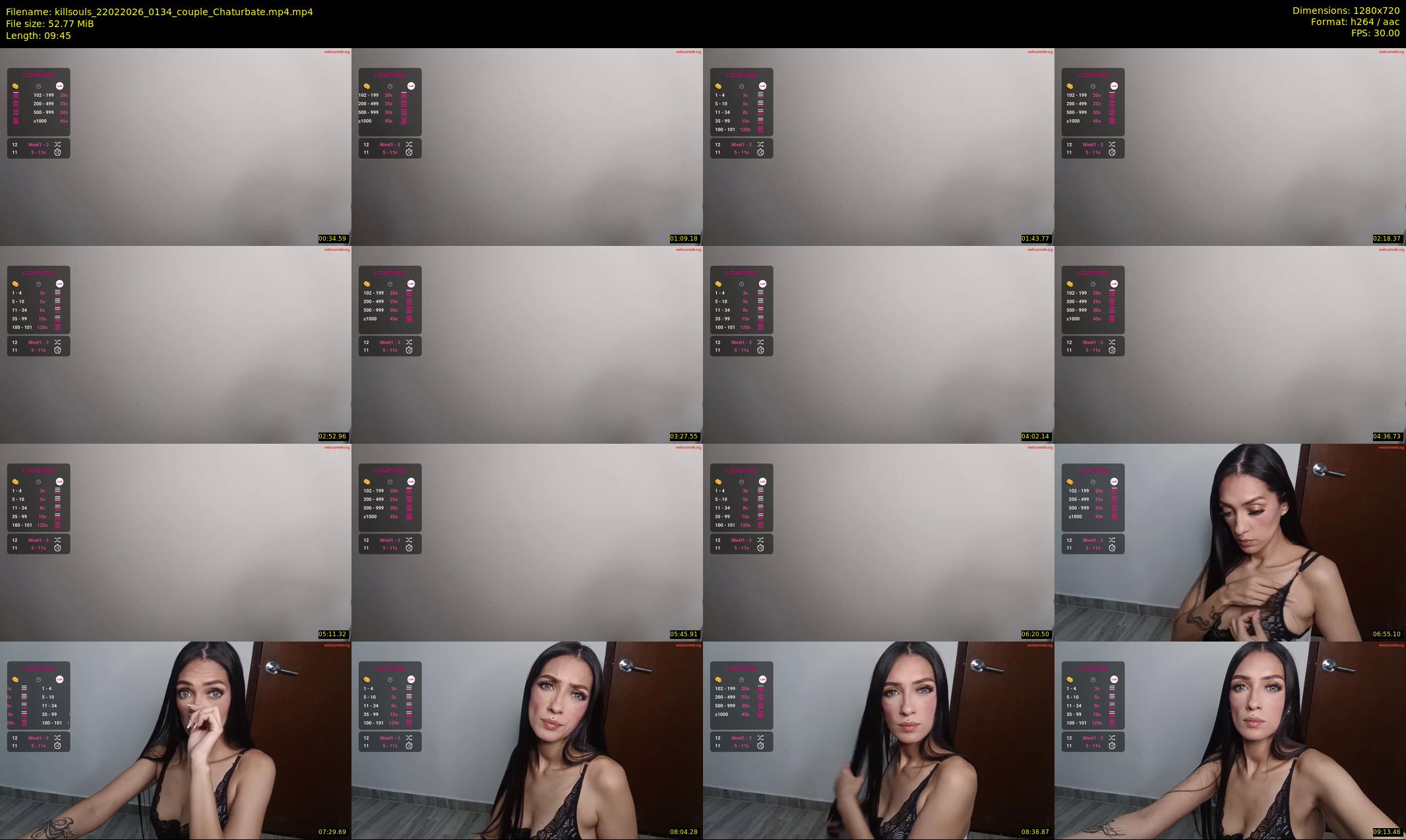 killsouls — 10 minute Chaturbate couple cam show recording, 720p, Feb 22, 2026