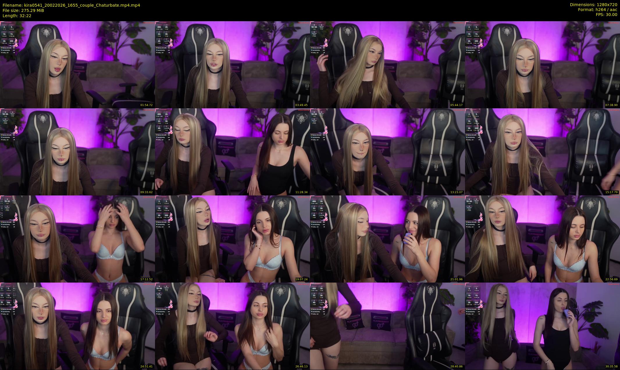 kira0541 — 33 minute Chaturbate couple cam show recording, 720p, Feb 20, 2026