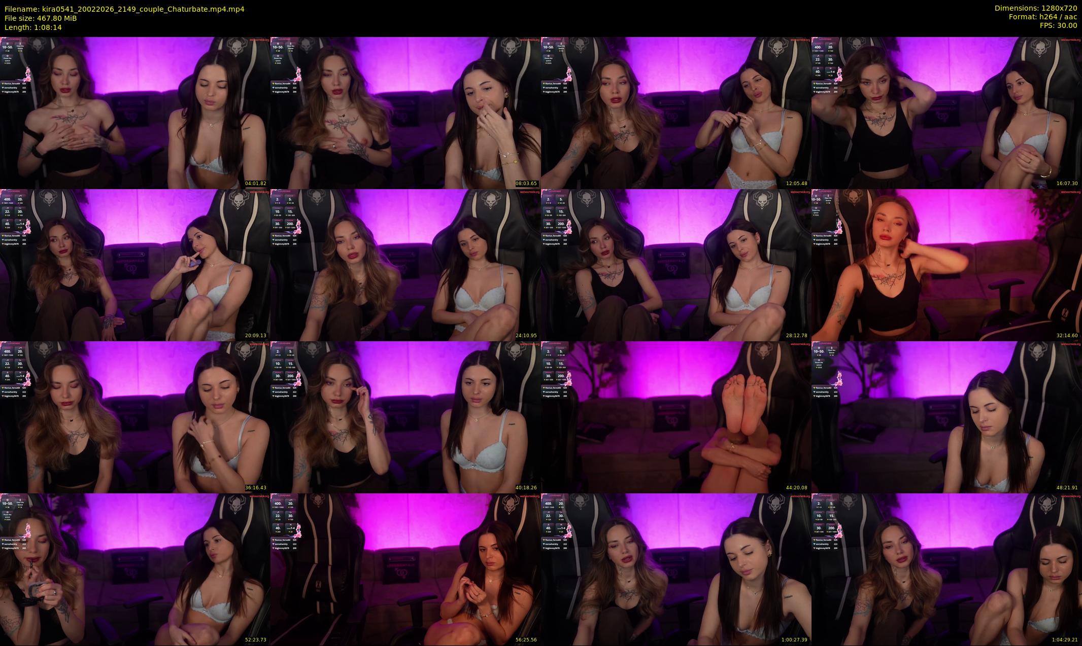 kira0541 — 69 minute Chaturbate couple cam show recording, 720p, Feb 20, 2026