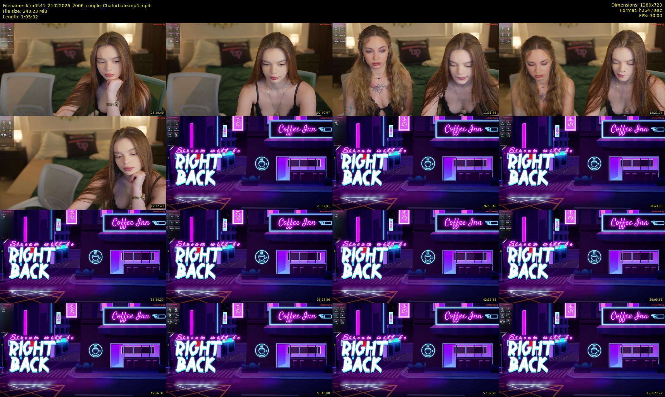 kira0541 — 66 minute Chaturbate couple cam show recording, 720p, Feb 21, 2026