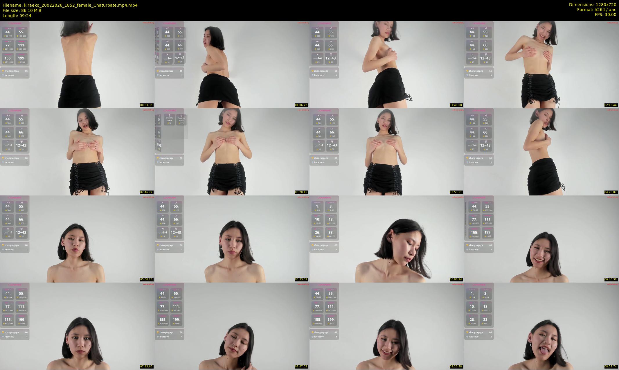 kiraeko — 10 minute Chaturbate female cam show recording, 720p, Feb 20, 2026