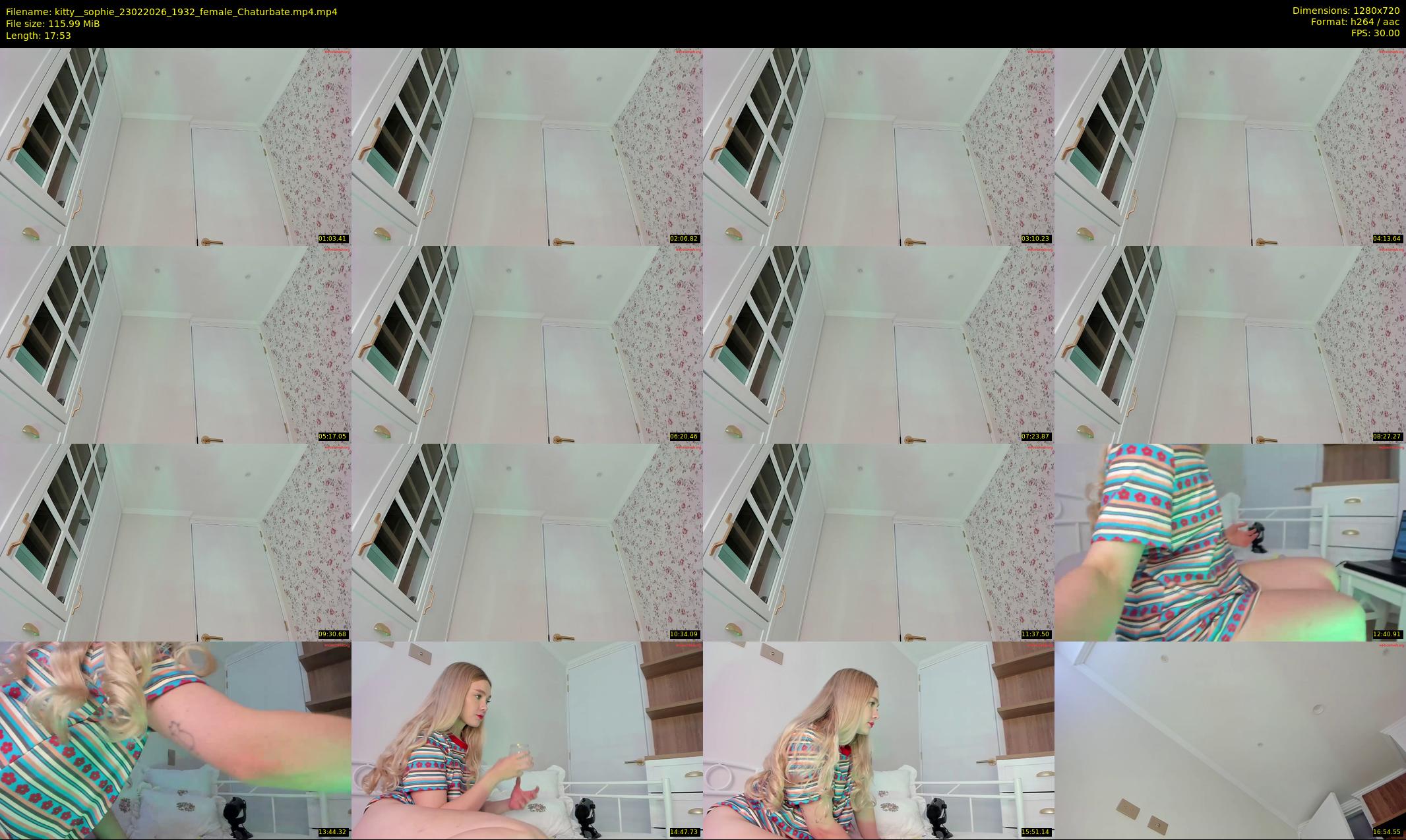 kitty__sophie — 18 minute Chaturbate female cam show recording, 720p, Feb 23, 2026